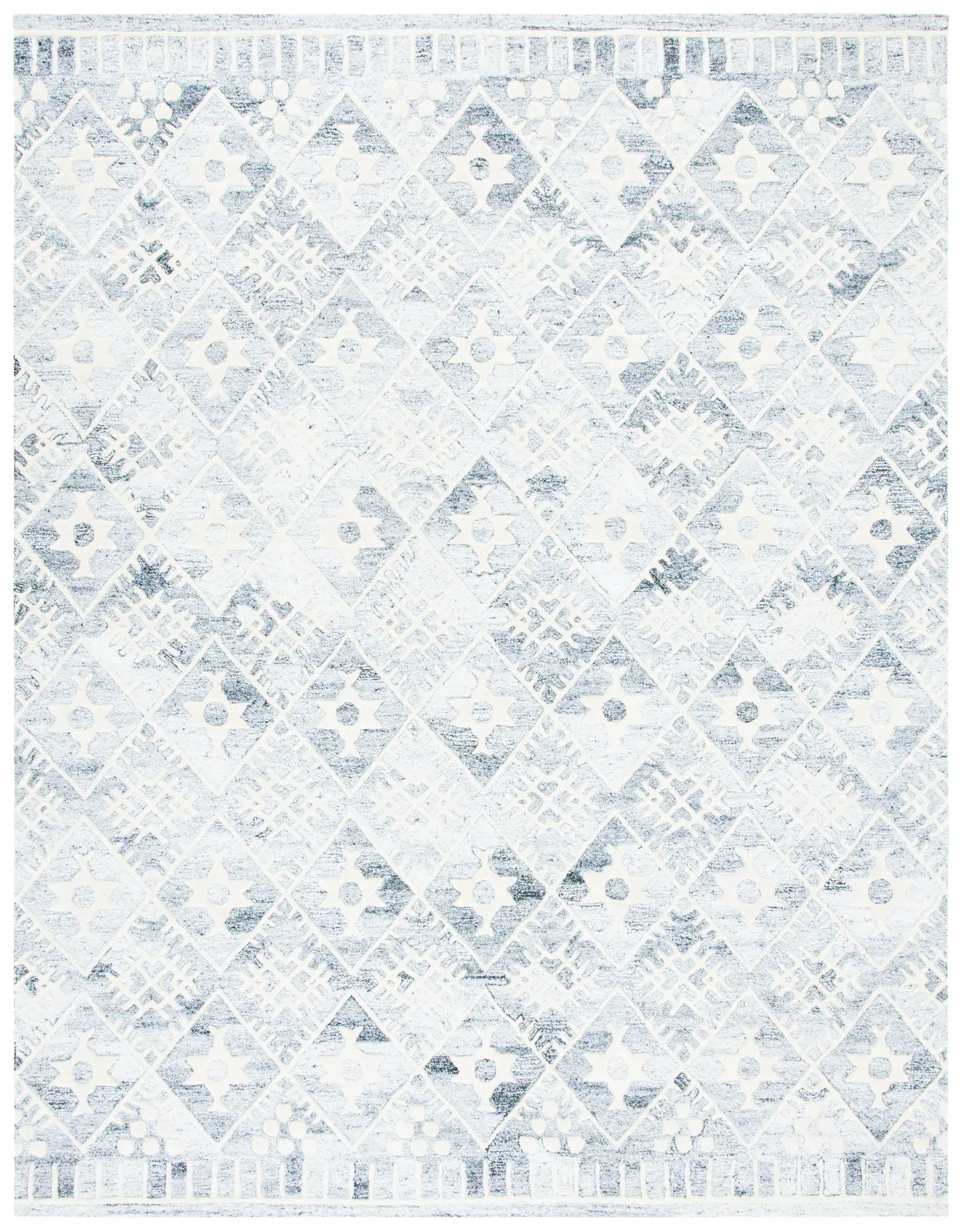 Roslyn Diamond Grid Hand-Tufted Rug