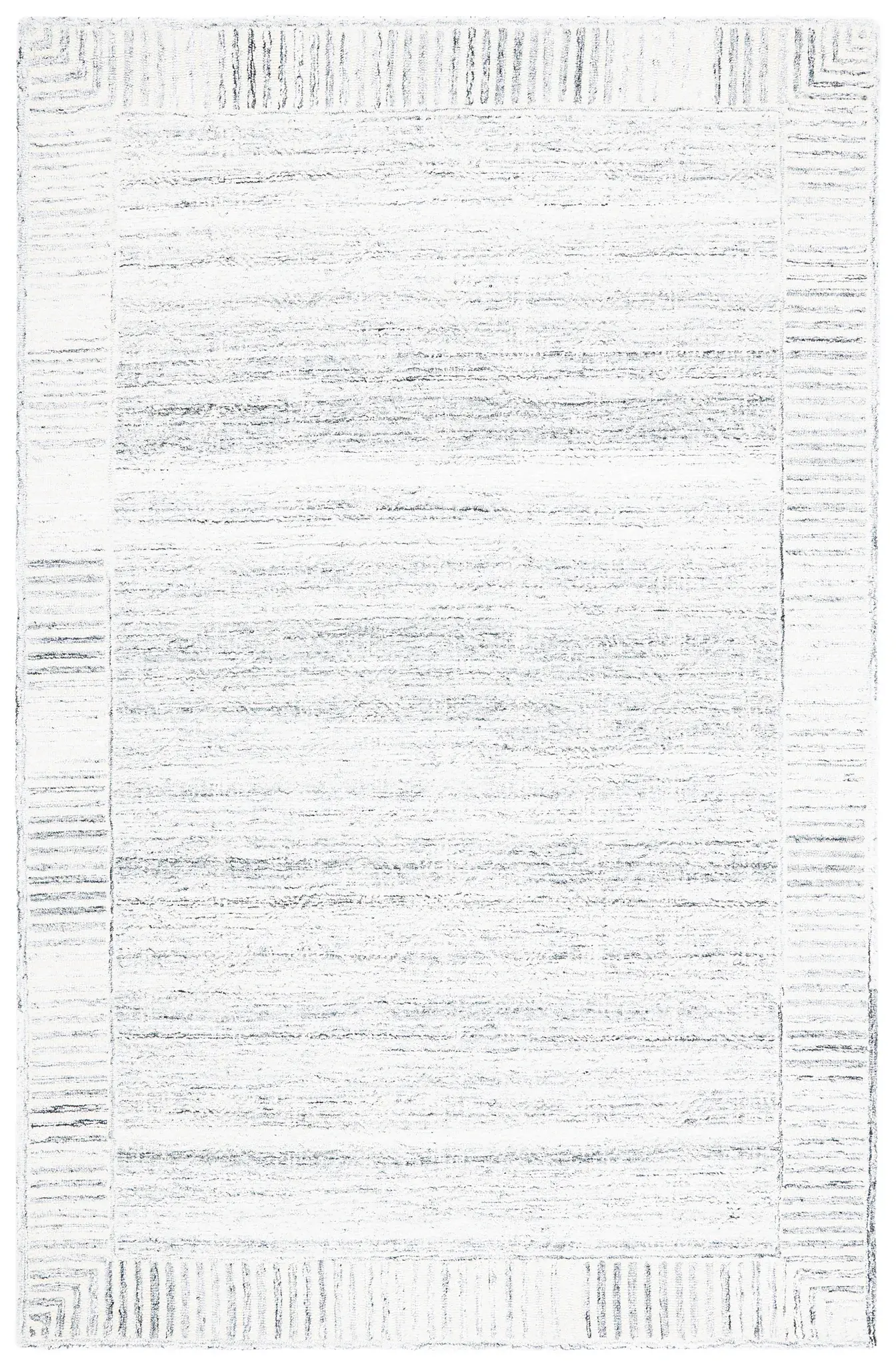 Roslyn Striped Border Hand-Tufted Rug