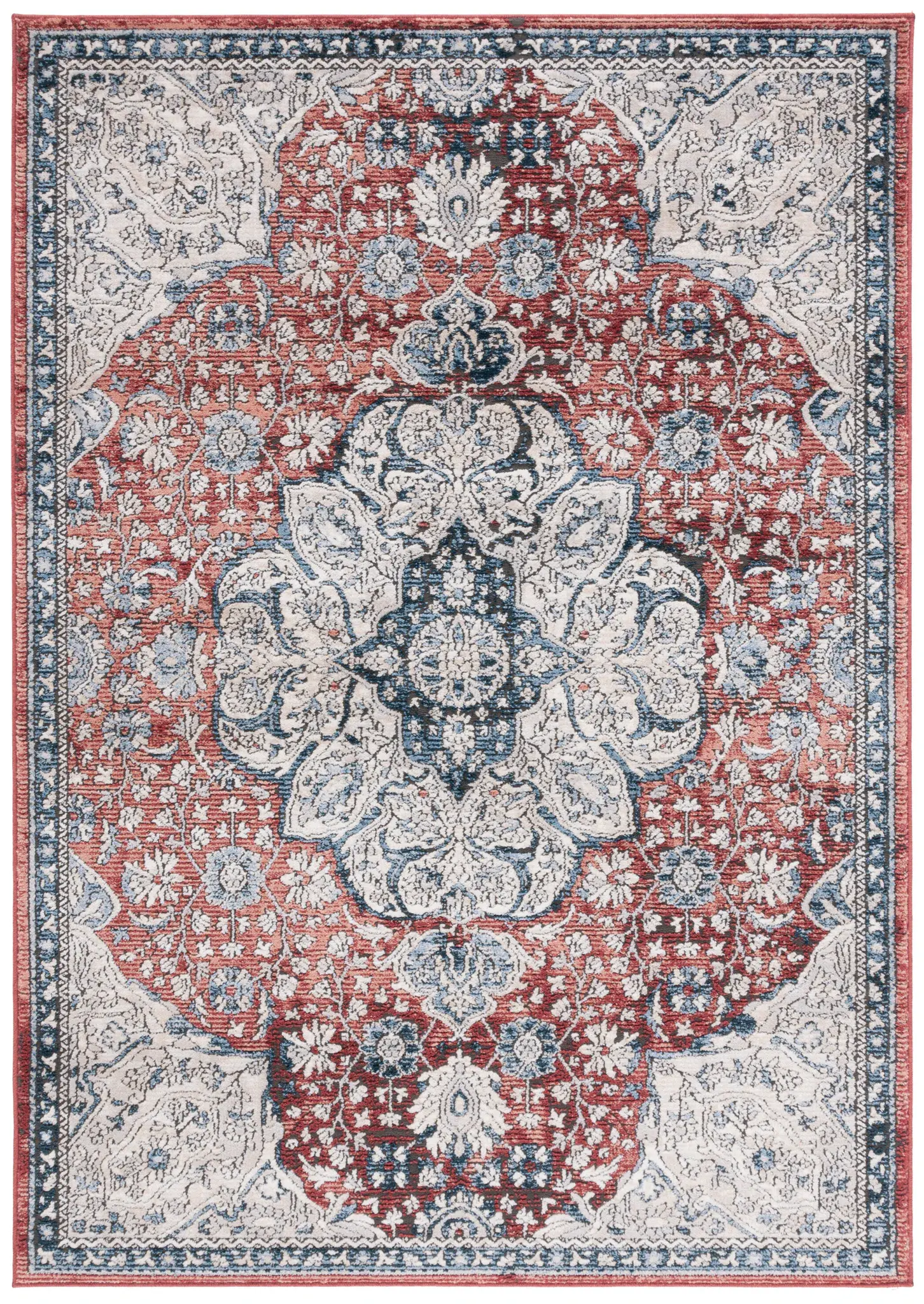 Rosewood Framed Medallion Rug