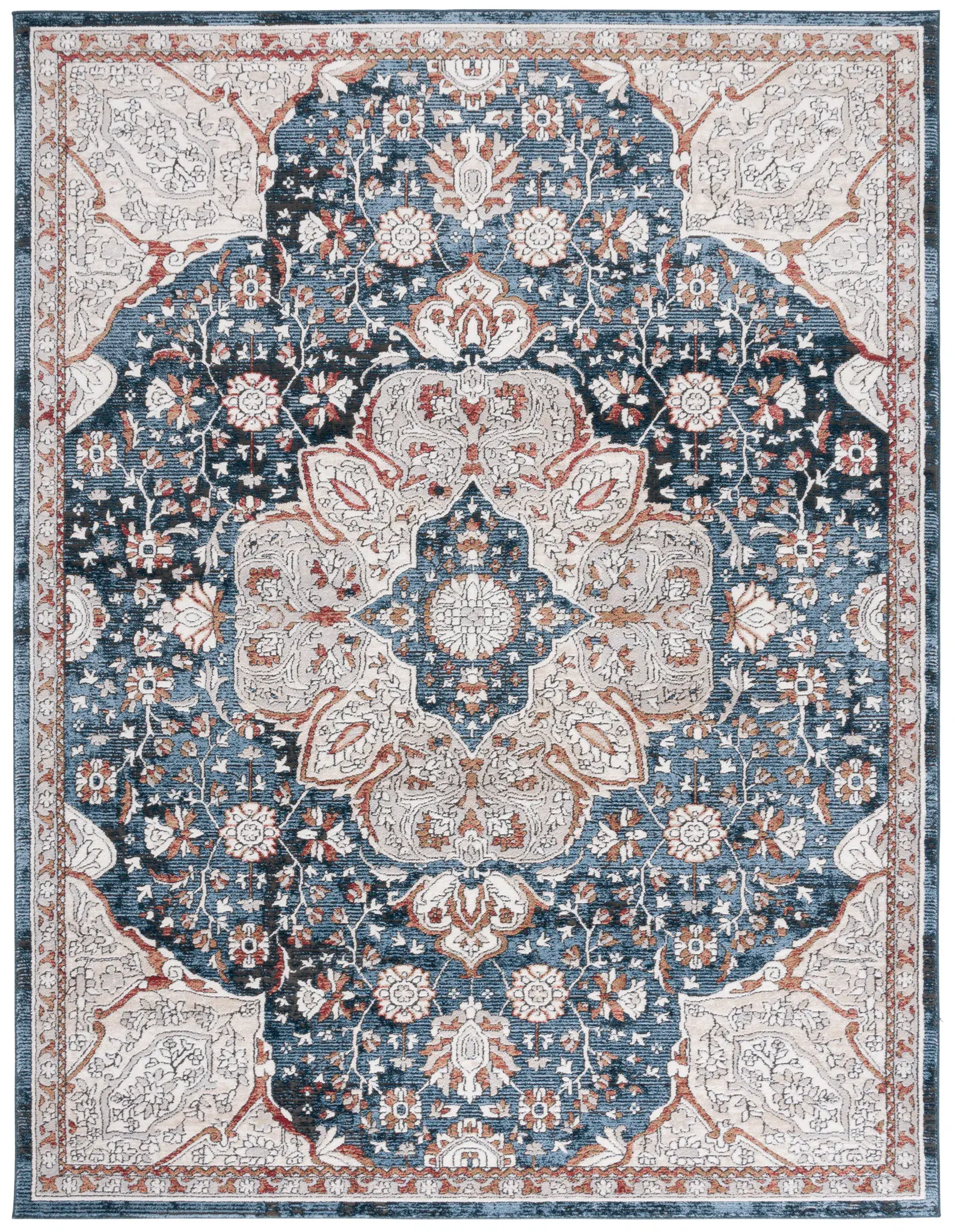 Rosewood Framed Medallion Rug