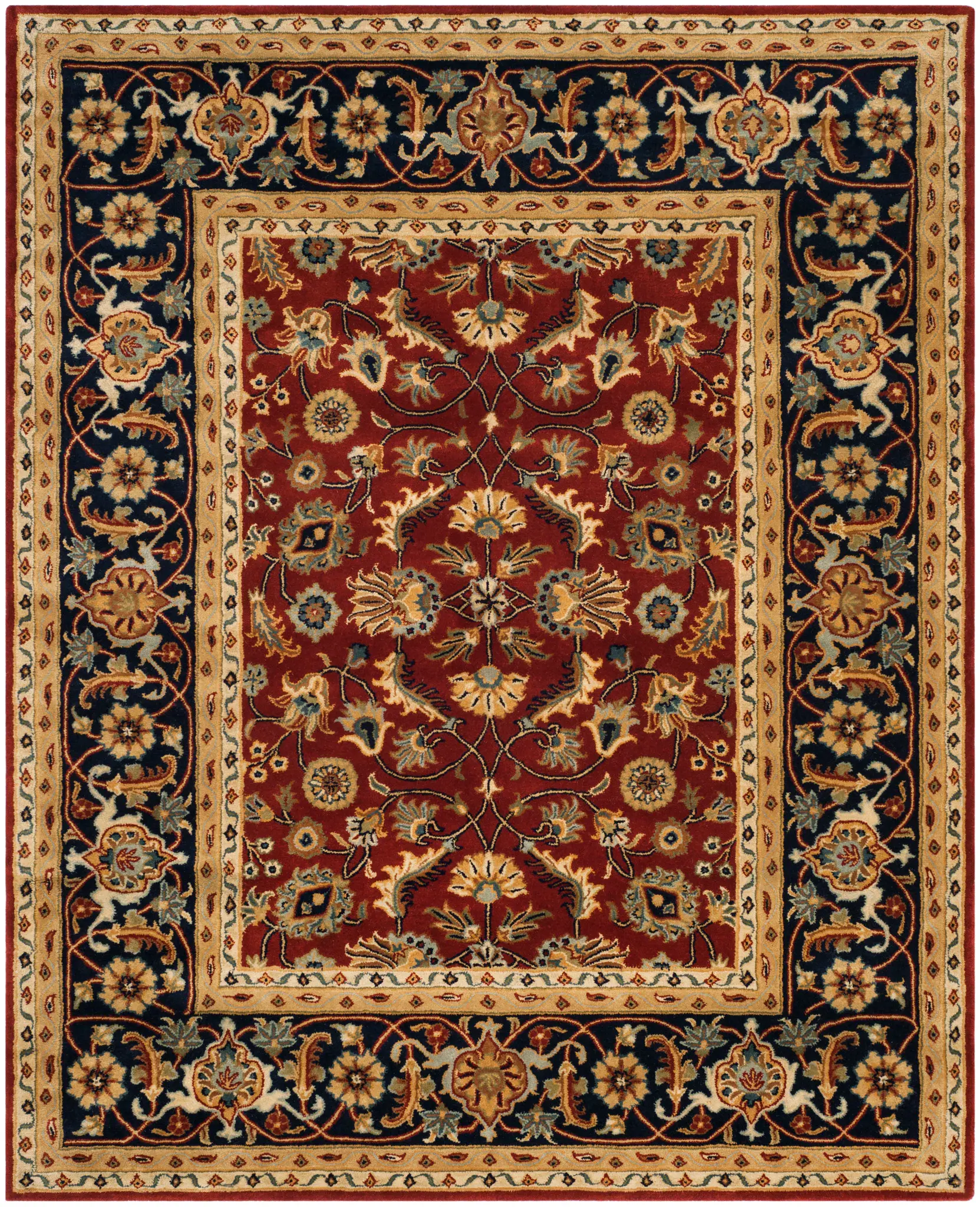 Royalty Persian Vine Hand-Tufted Wool Rug