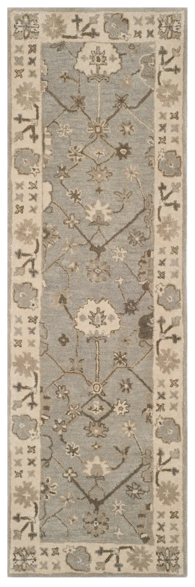 Royalty Floral Lattice Hand-Tufted Wool Rug