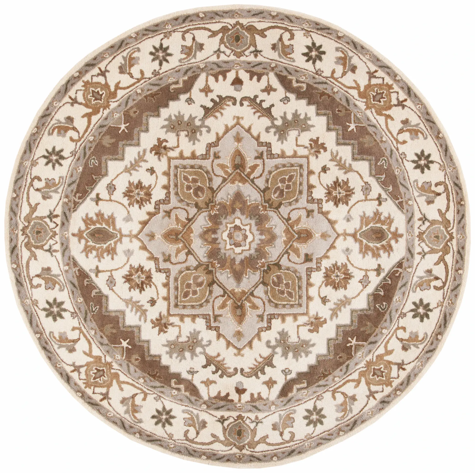Royalty Medallion Hand-Tufted Wool Rug