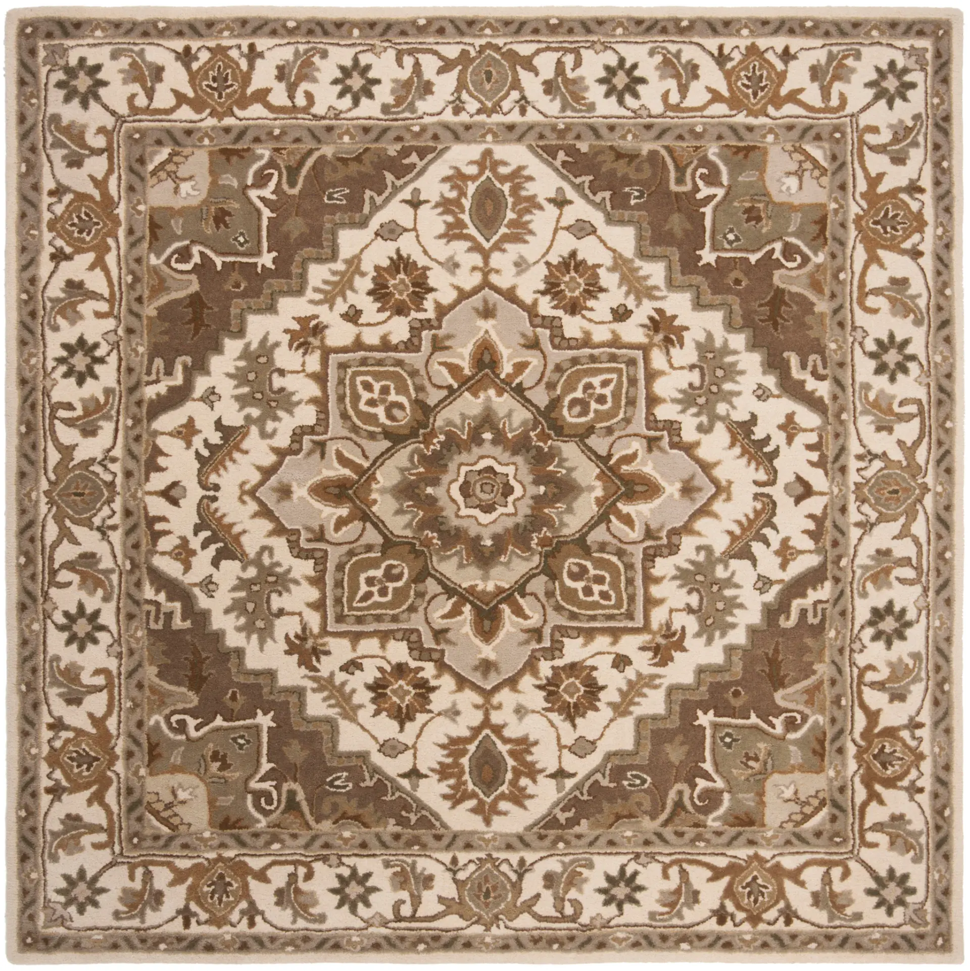 Royalty Medallion Hand-Tufted Wool Rug