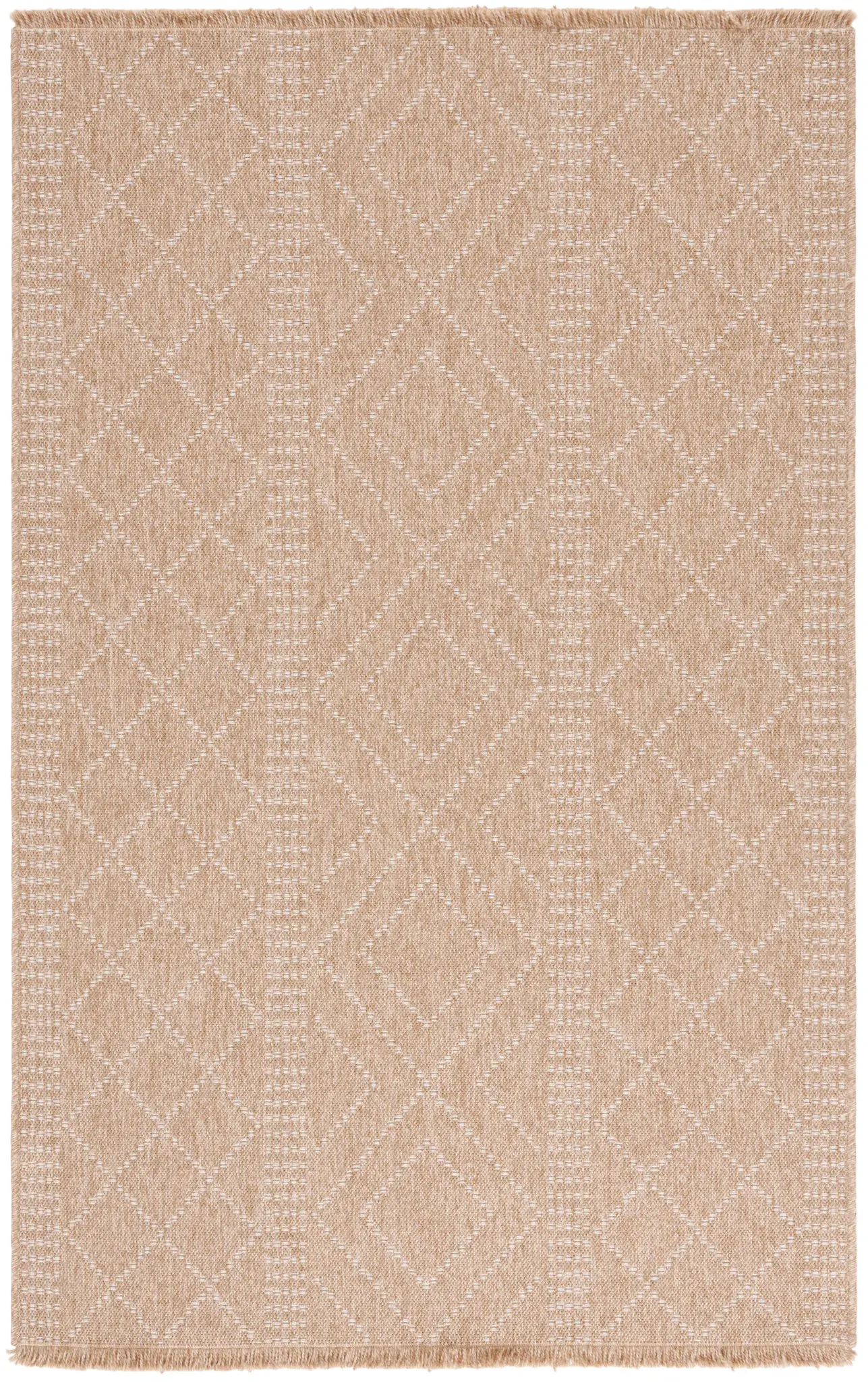 Retreat Banded Diamond Outdoor Rug