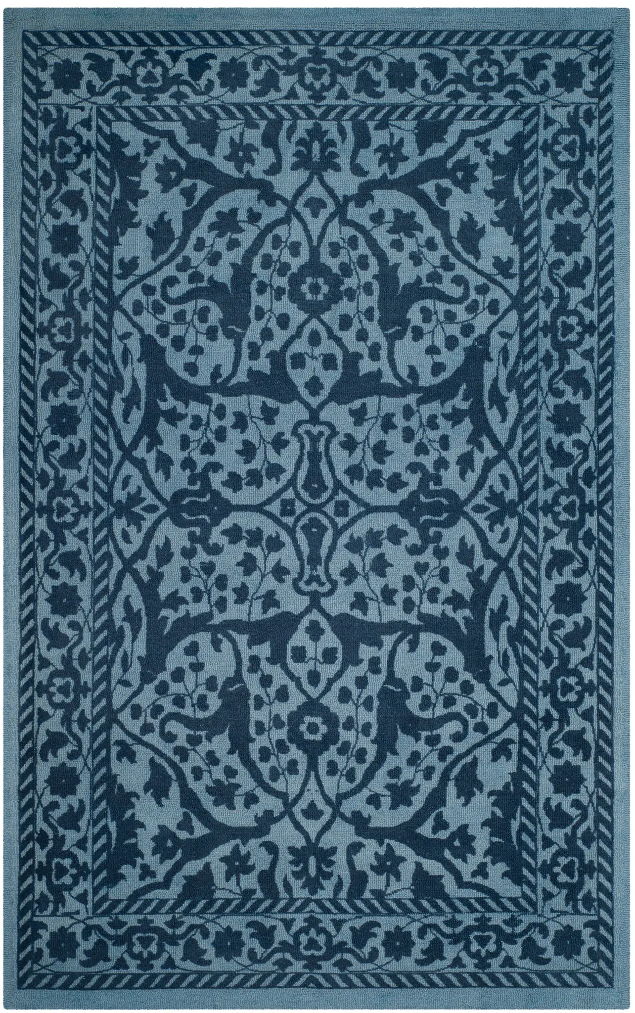 Restoration Vintage Botanical Hand-Tufted Wool Rug