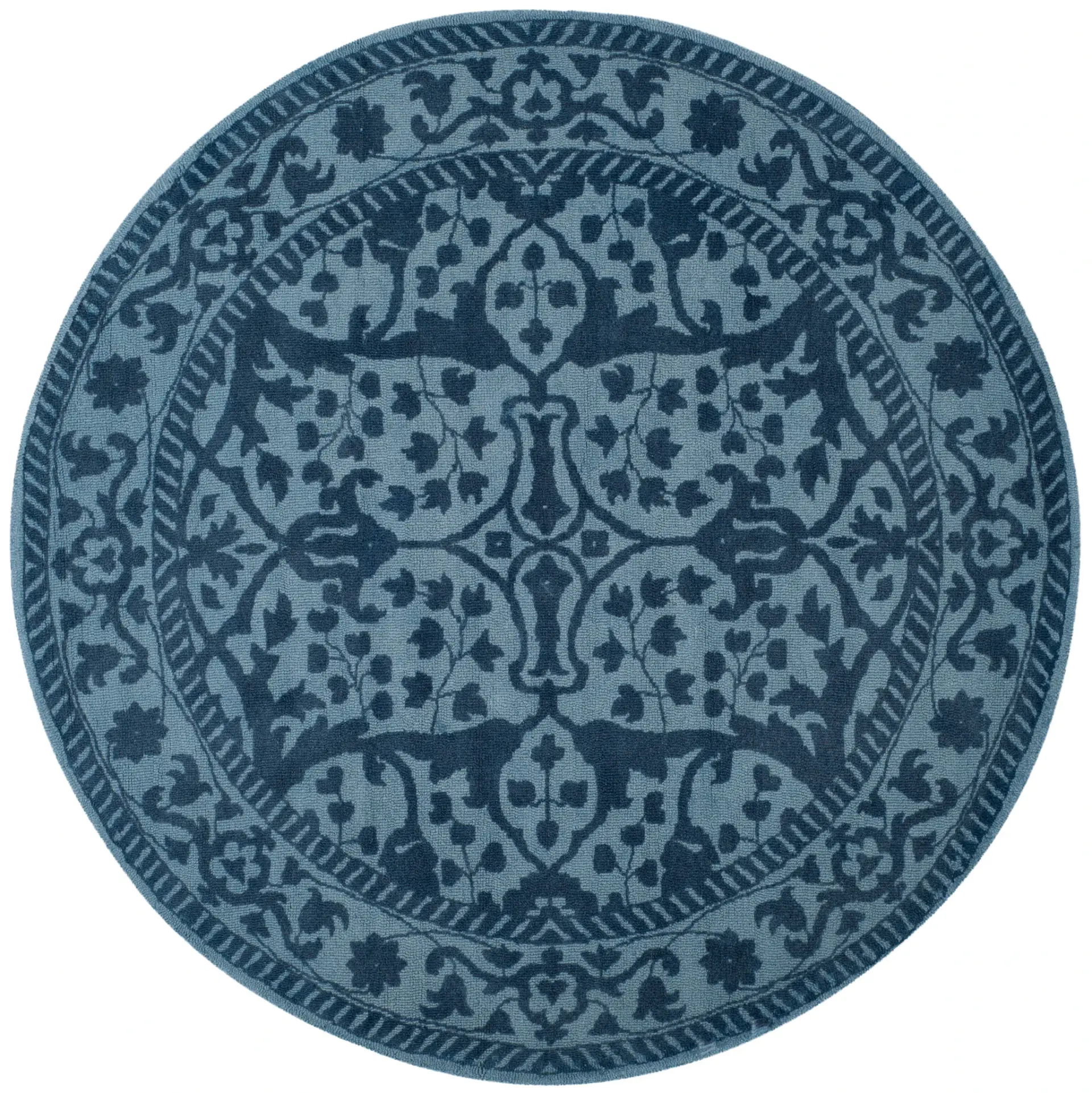 Restoration Vintage Botanical Hand-Tufted Wool Rug