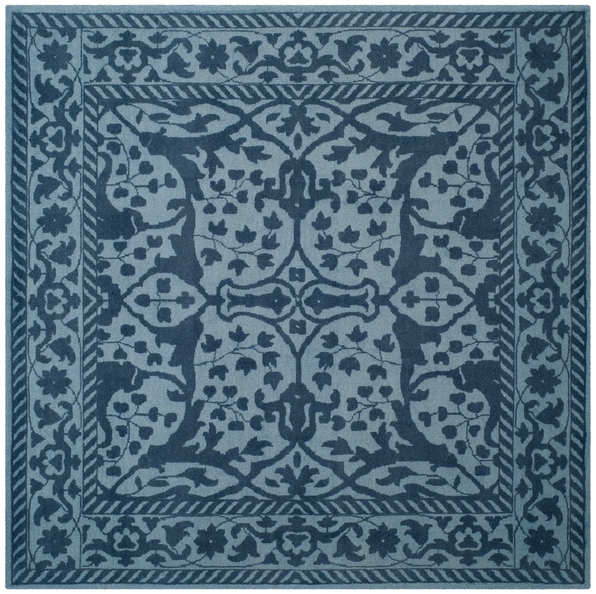 Restoration Vintage Botanical Hand-Tufted Wool Rug