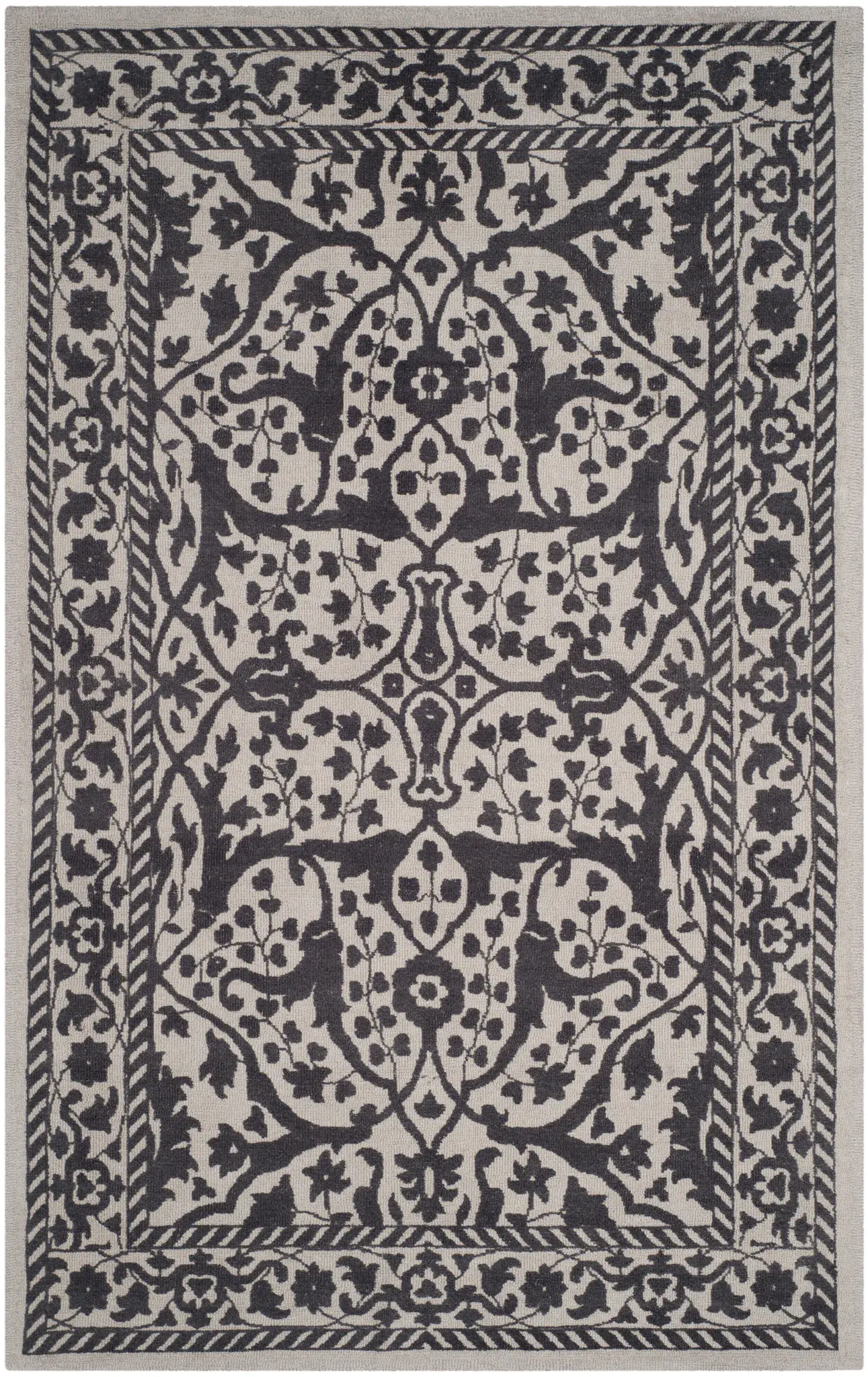 Restoration Vintage Botanical Hand-Tufted Wool Rug