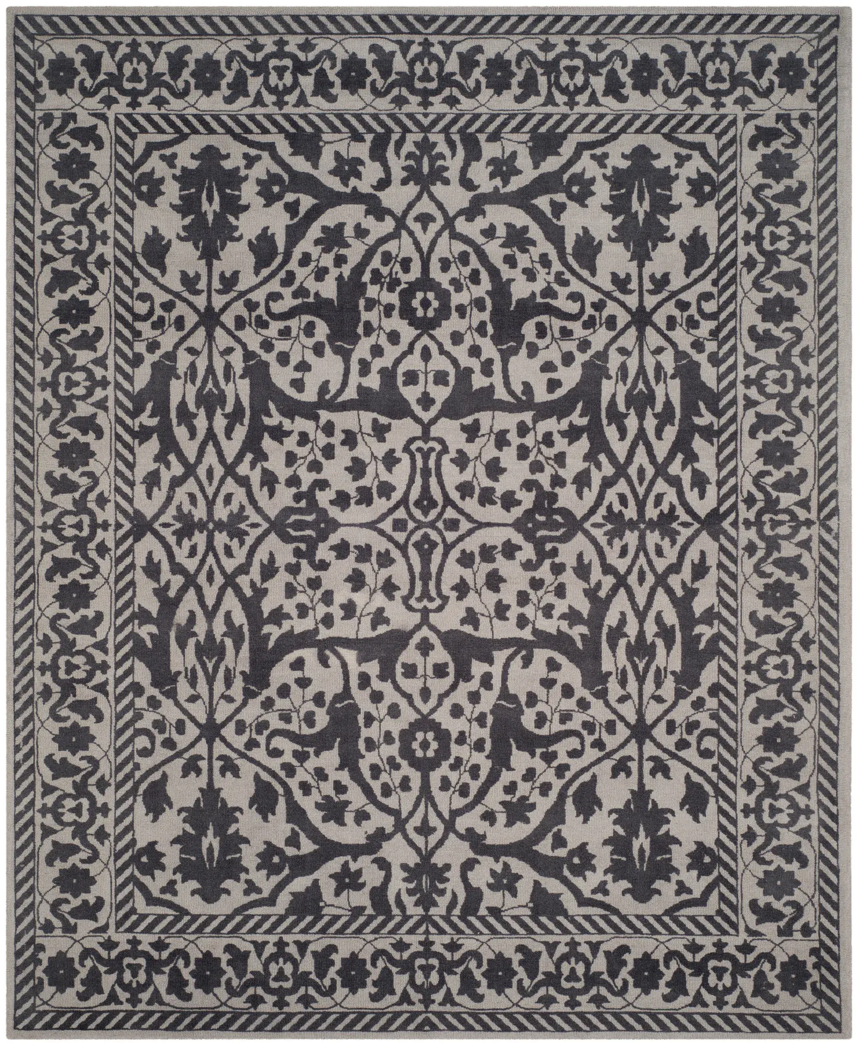 Restoration Vintage Botanical Hand-Tufted Wool Rug