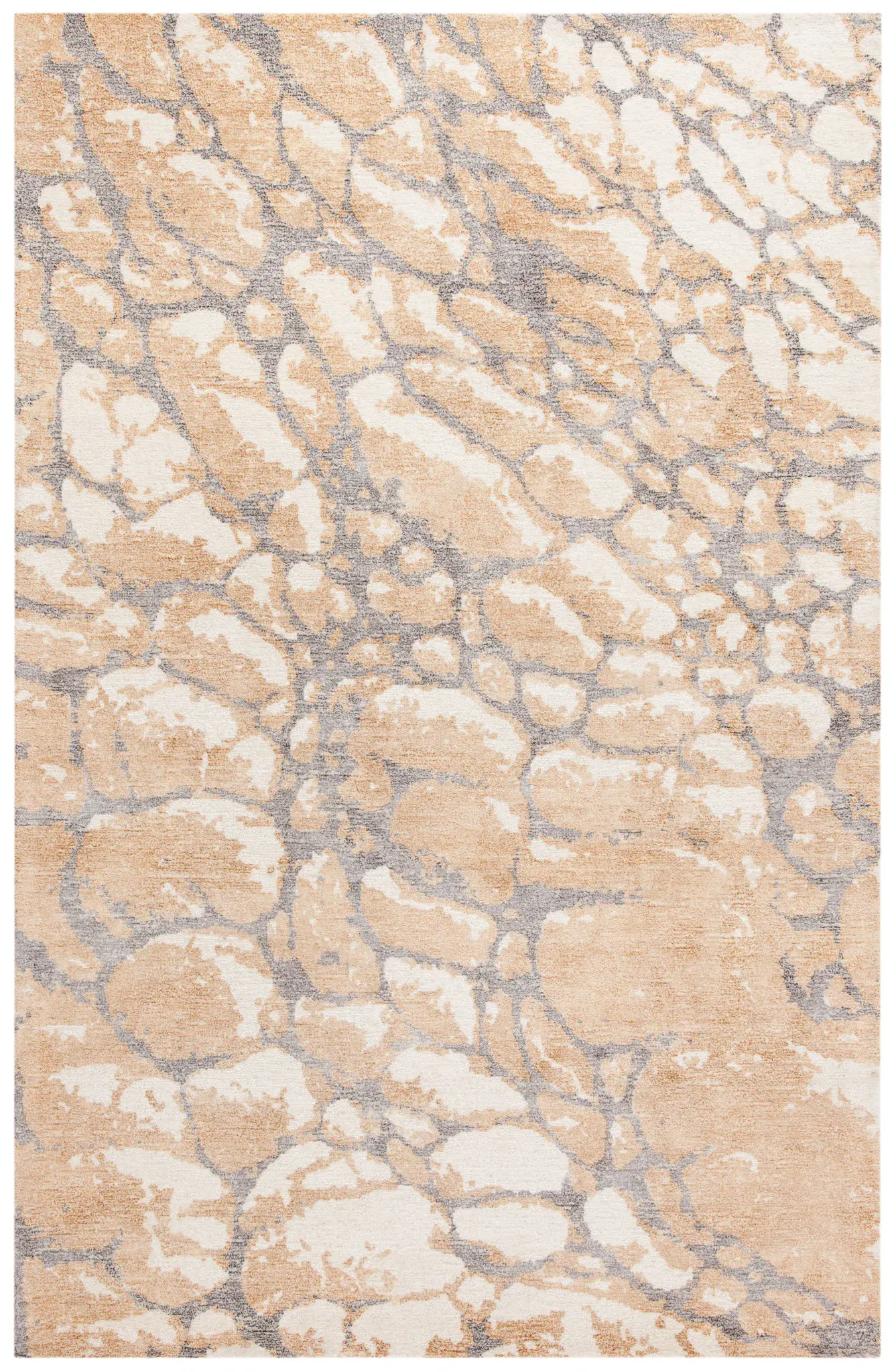 Restoration Vintage Abstract Stone Hand-Tufted Rug