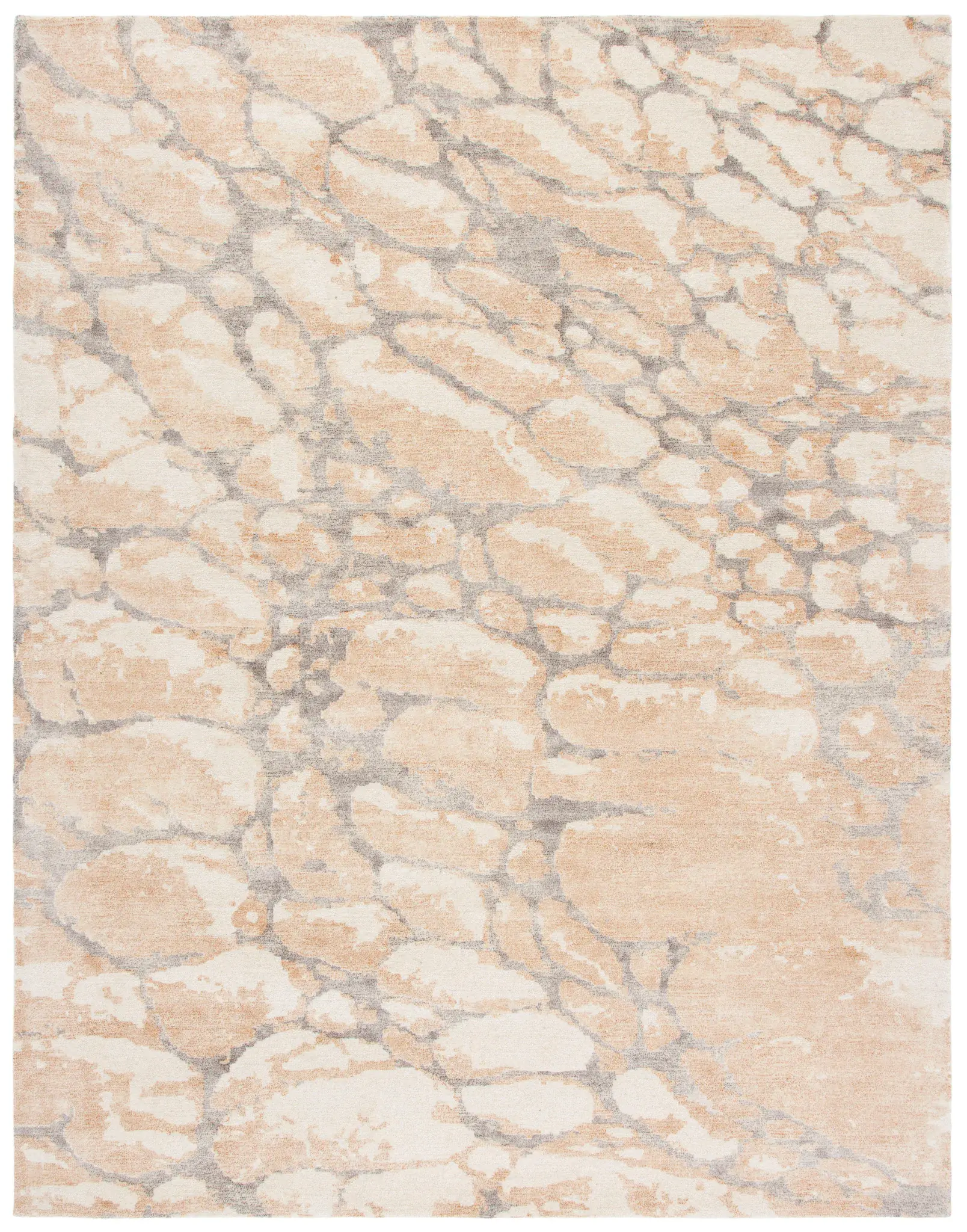 Restoration Vintage Abstract Stone Hand-Tufted Rug