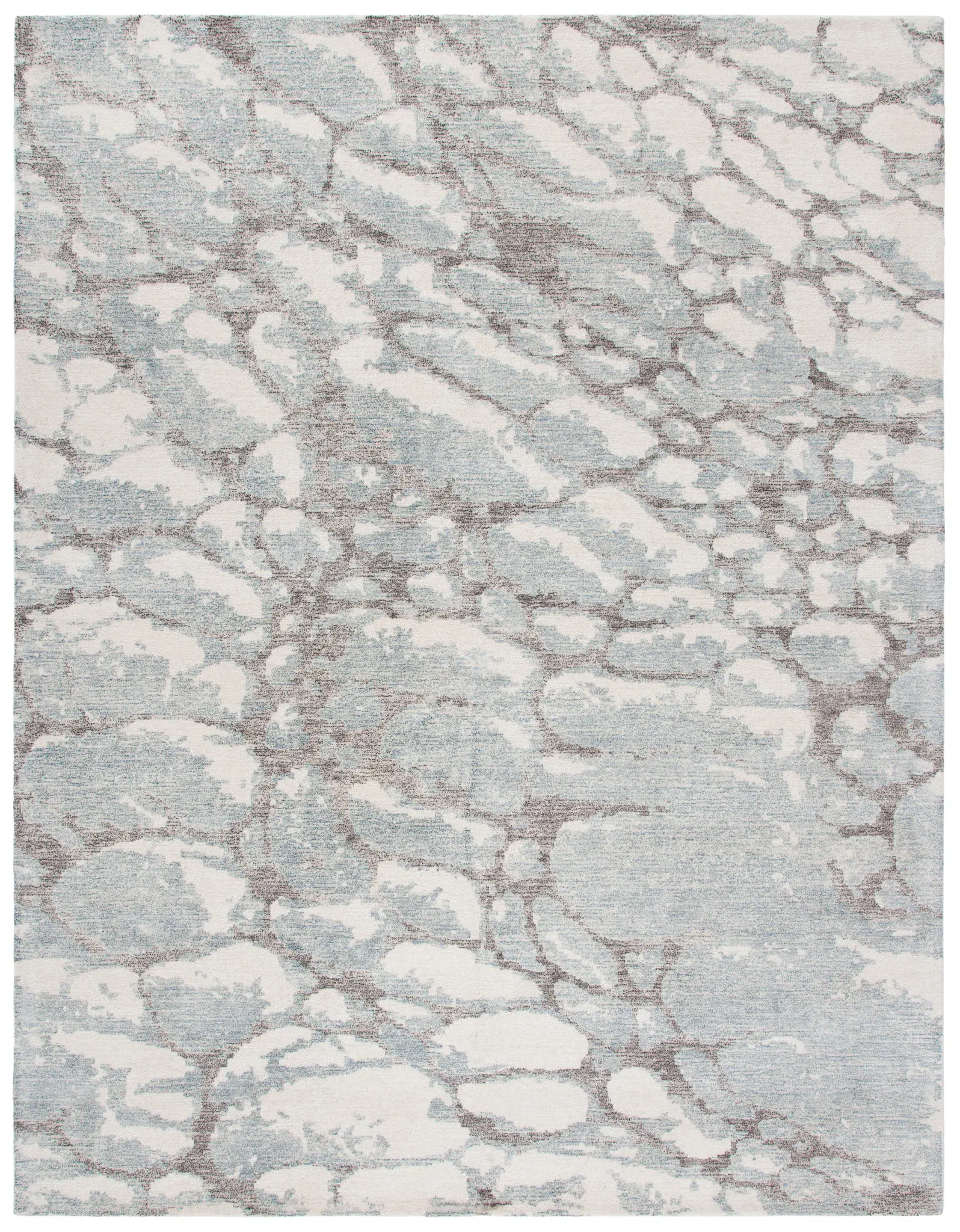 Restoration Vintage Abstract Stone Hand-Tufted Rug