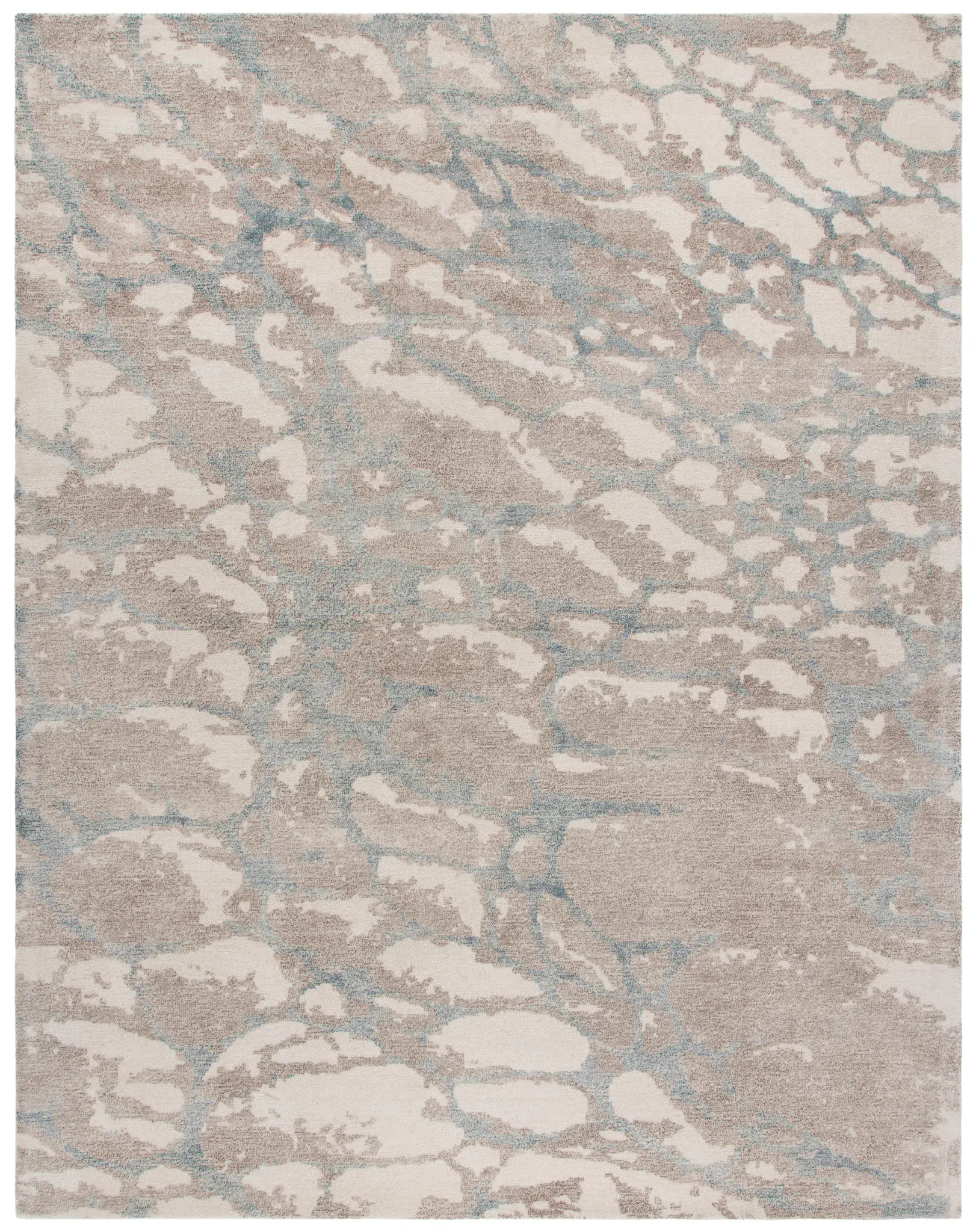 Restoration Vintage Abstract Stone Hand-Tufted Rug