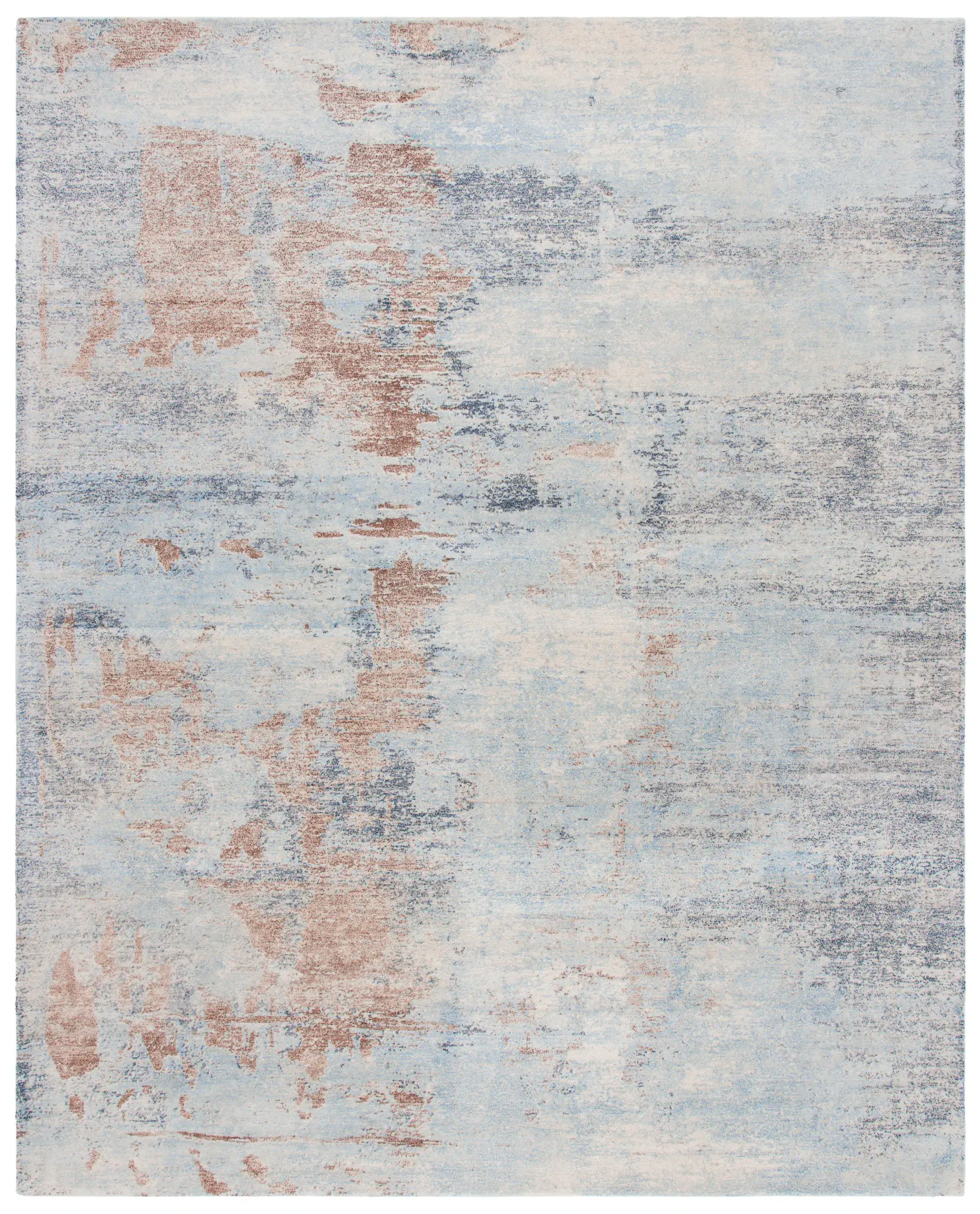 Restoration Vintage Abstract Hand-Tufted Wool & Viscose Rug