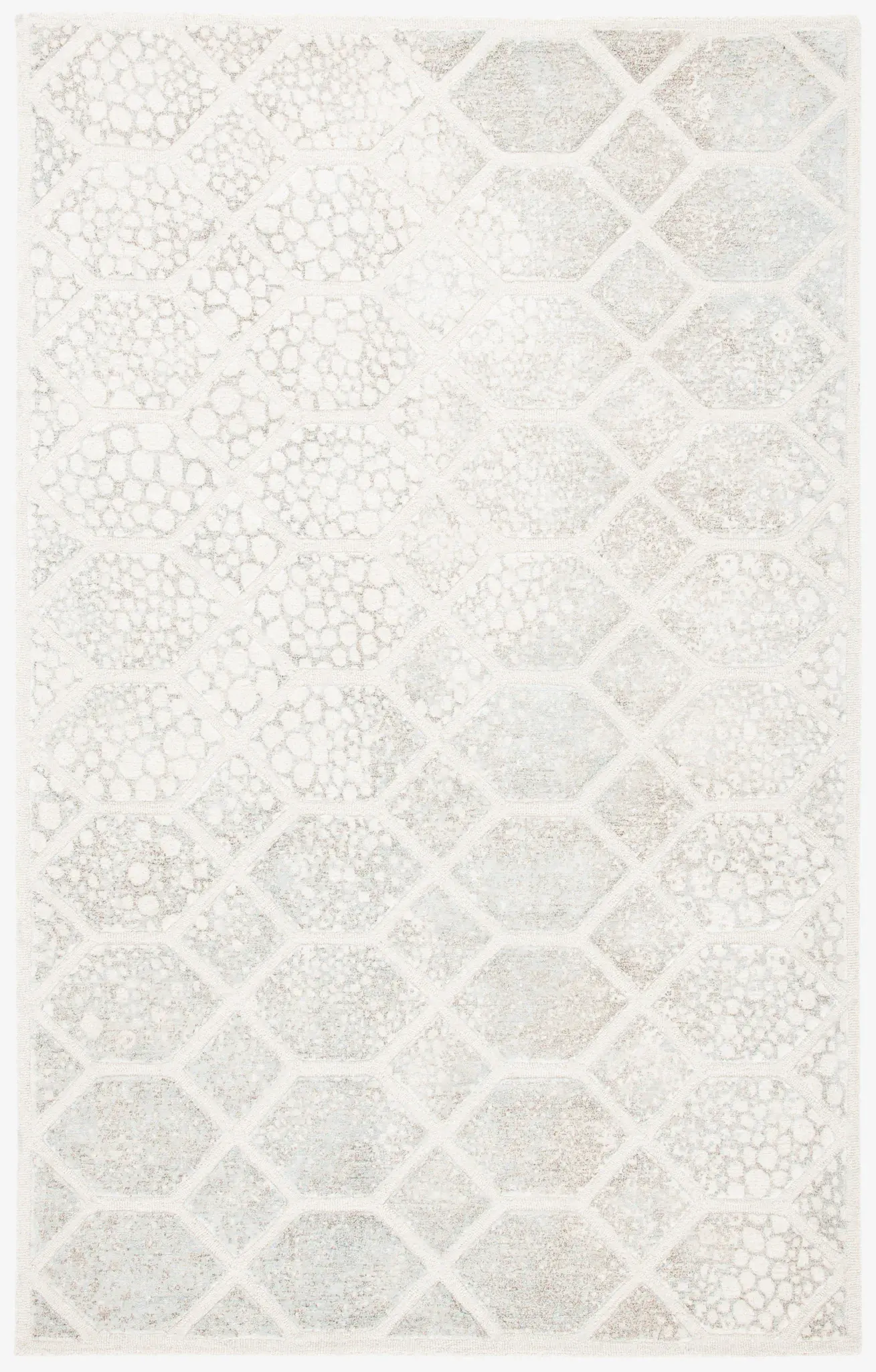 Restoration Vintage Honeycomb Hand-Tufted Rug