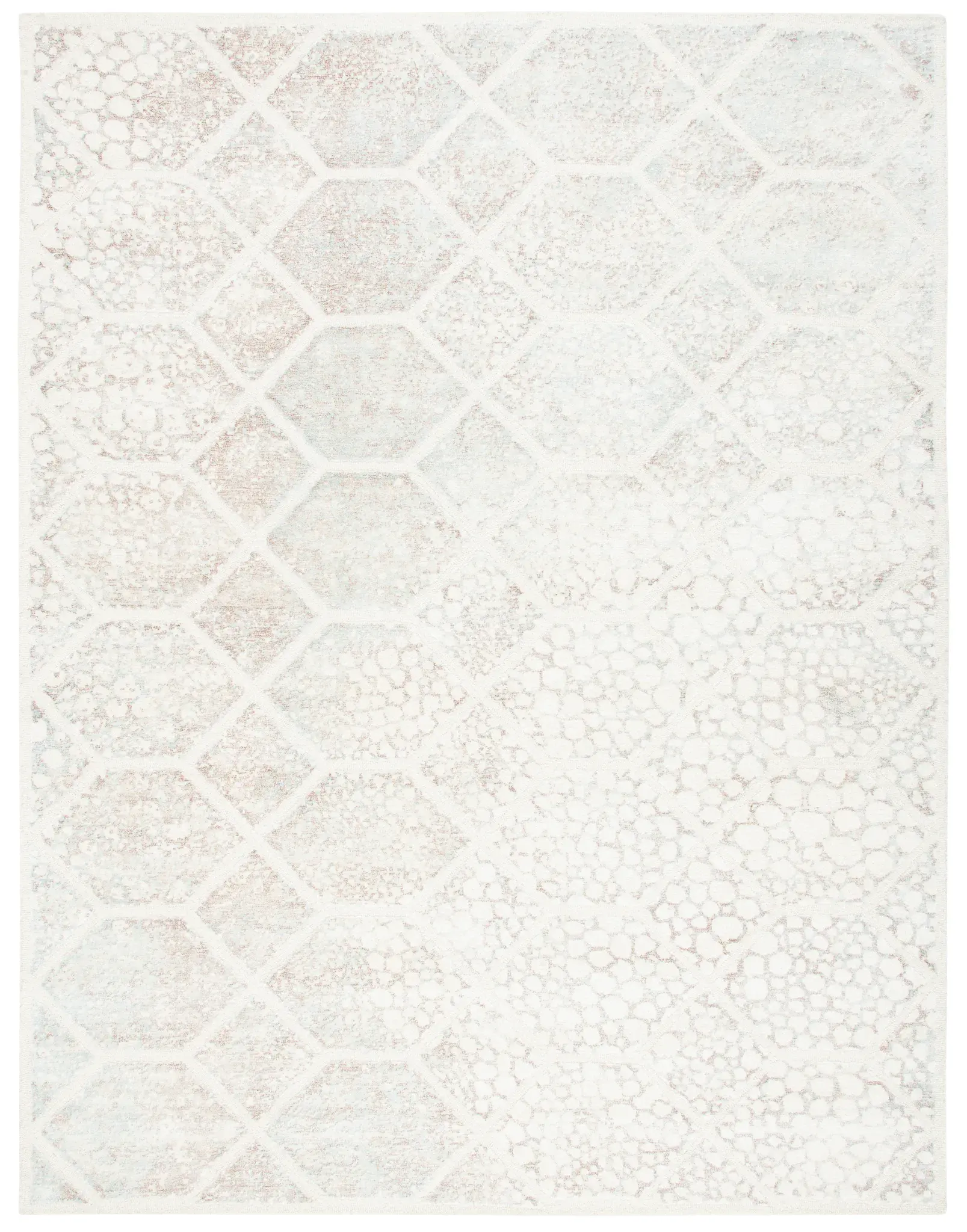 Restoration Vintage Honeycomb Hand-Tufted Rug