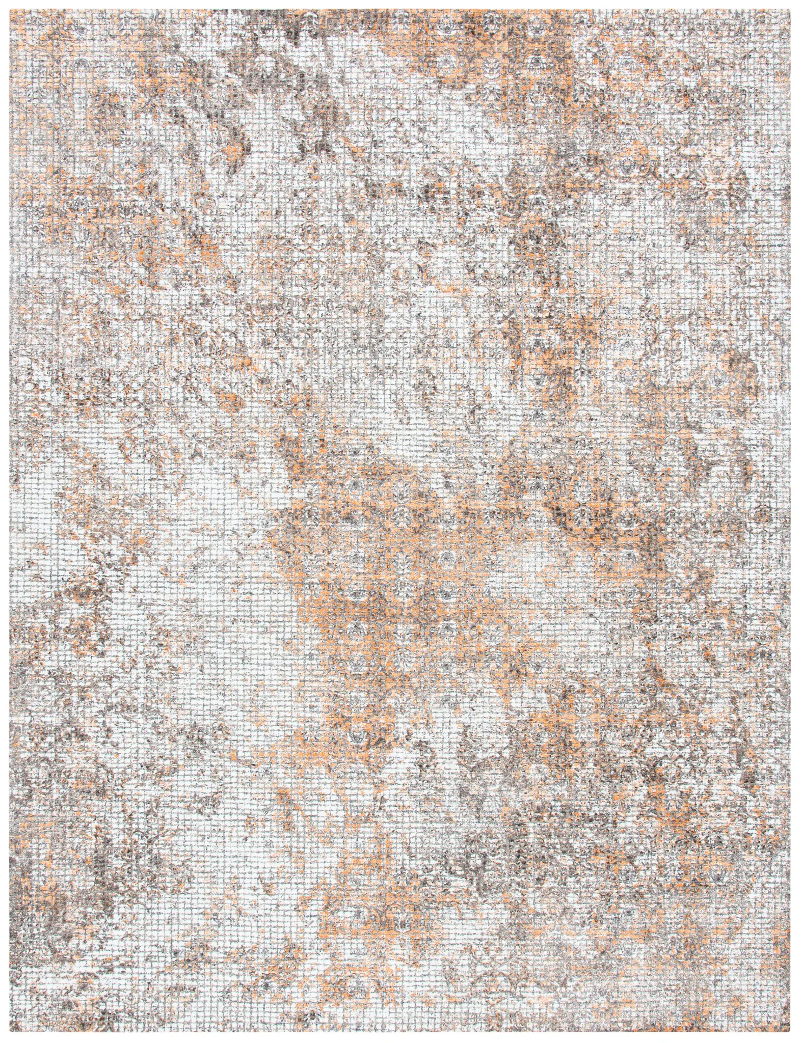 Restoration Vintage Abstract Hand-Tufted Viscose & Wool Rug