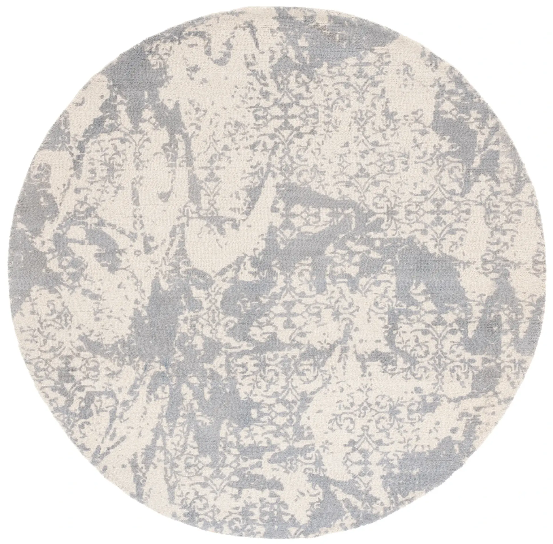 Restoration Vintage Modern Abstract Hand-Tufted Wool Rug