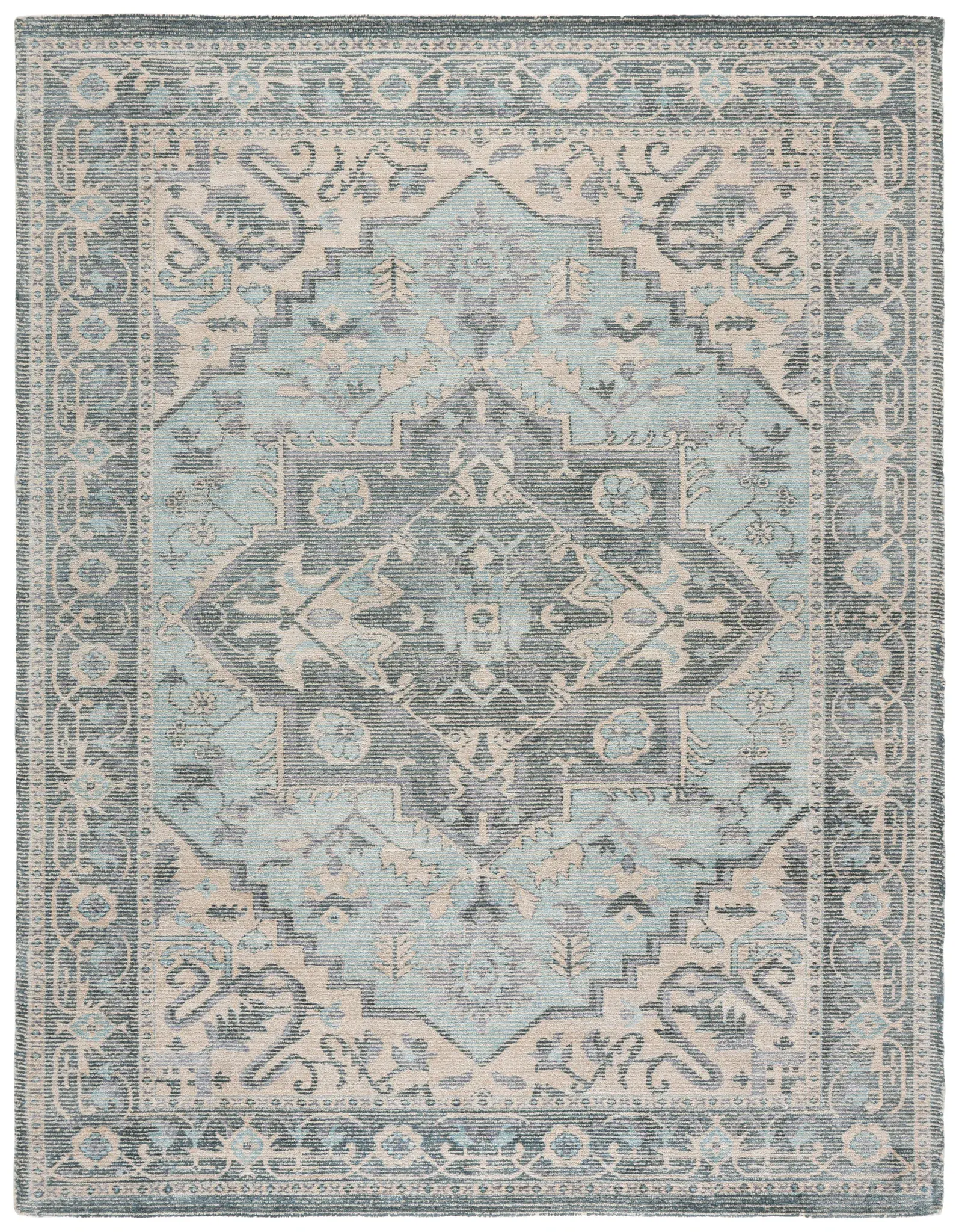 Restoration Vintage Traditional Medallion Rug