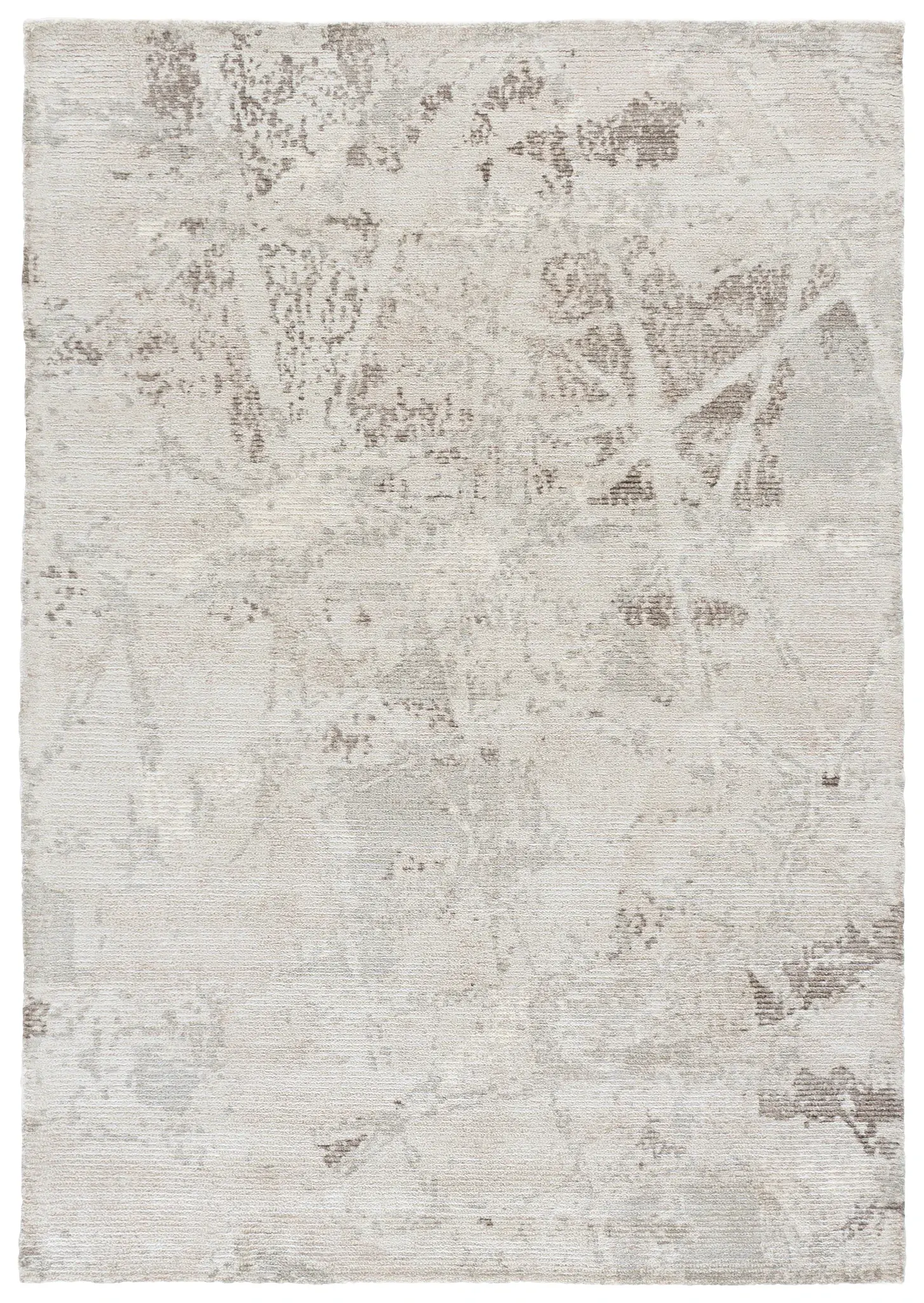 Restoration Vintage Abstract Modern Hand-Loomed Wool & Viscose Rug