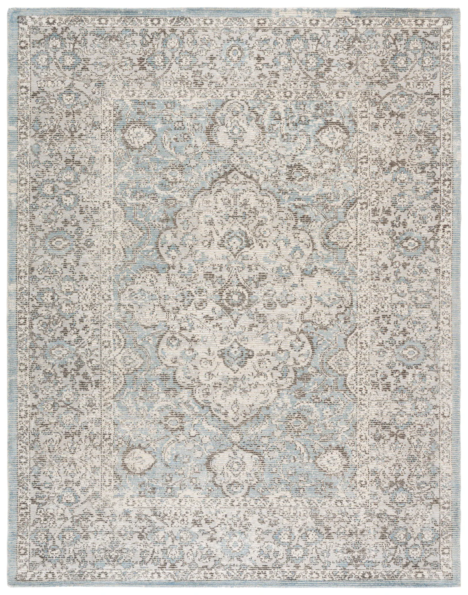 Restoration Vintage Traditional Medallion Hand-Loomed Wool Blend Rug
