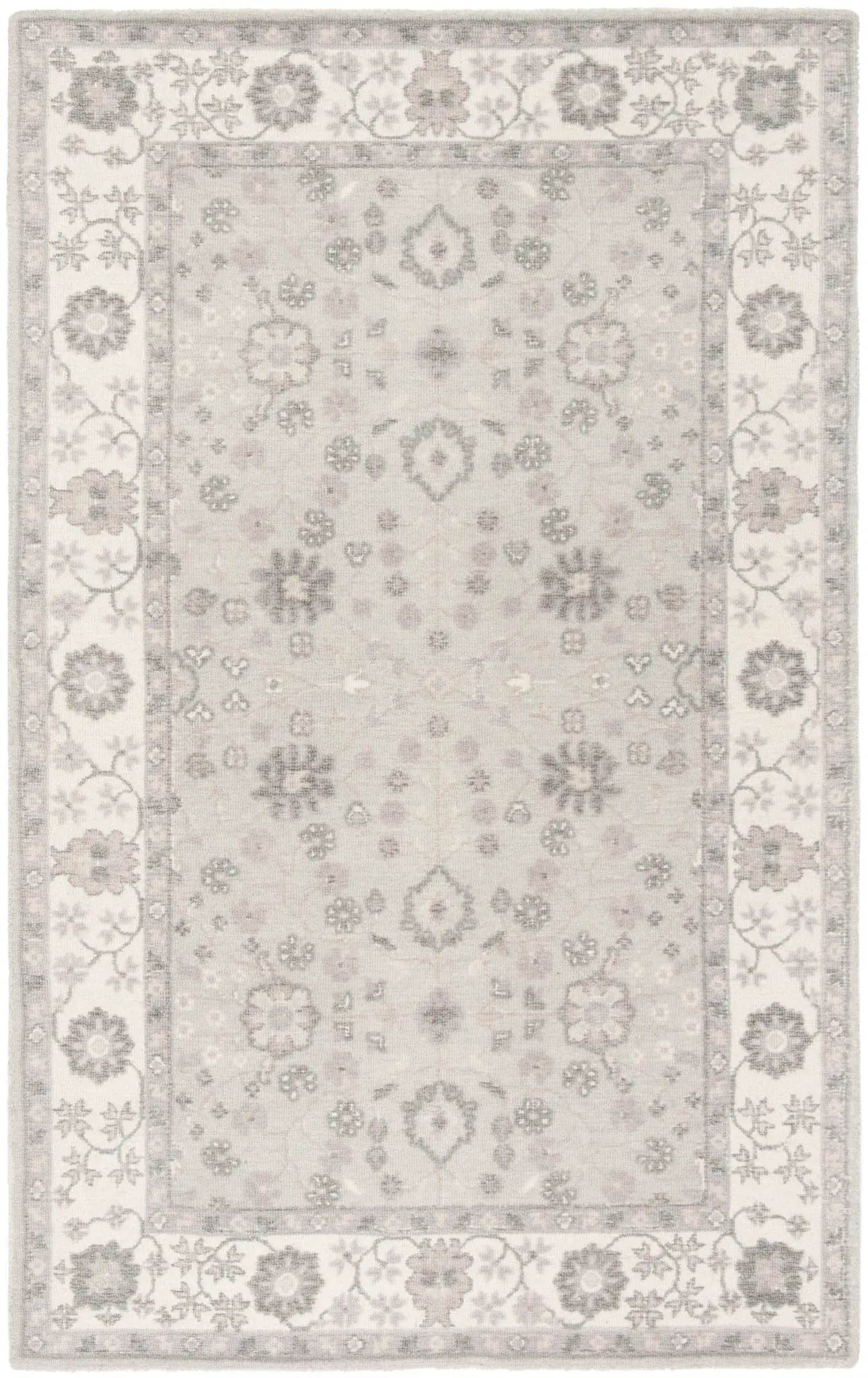 Restoration Vintage Border Hand-Tufted Rug