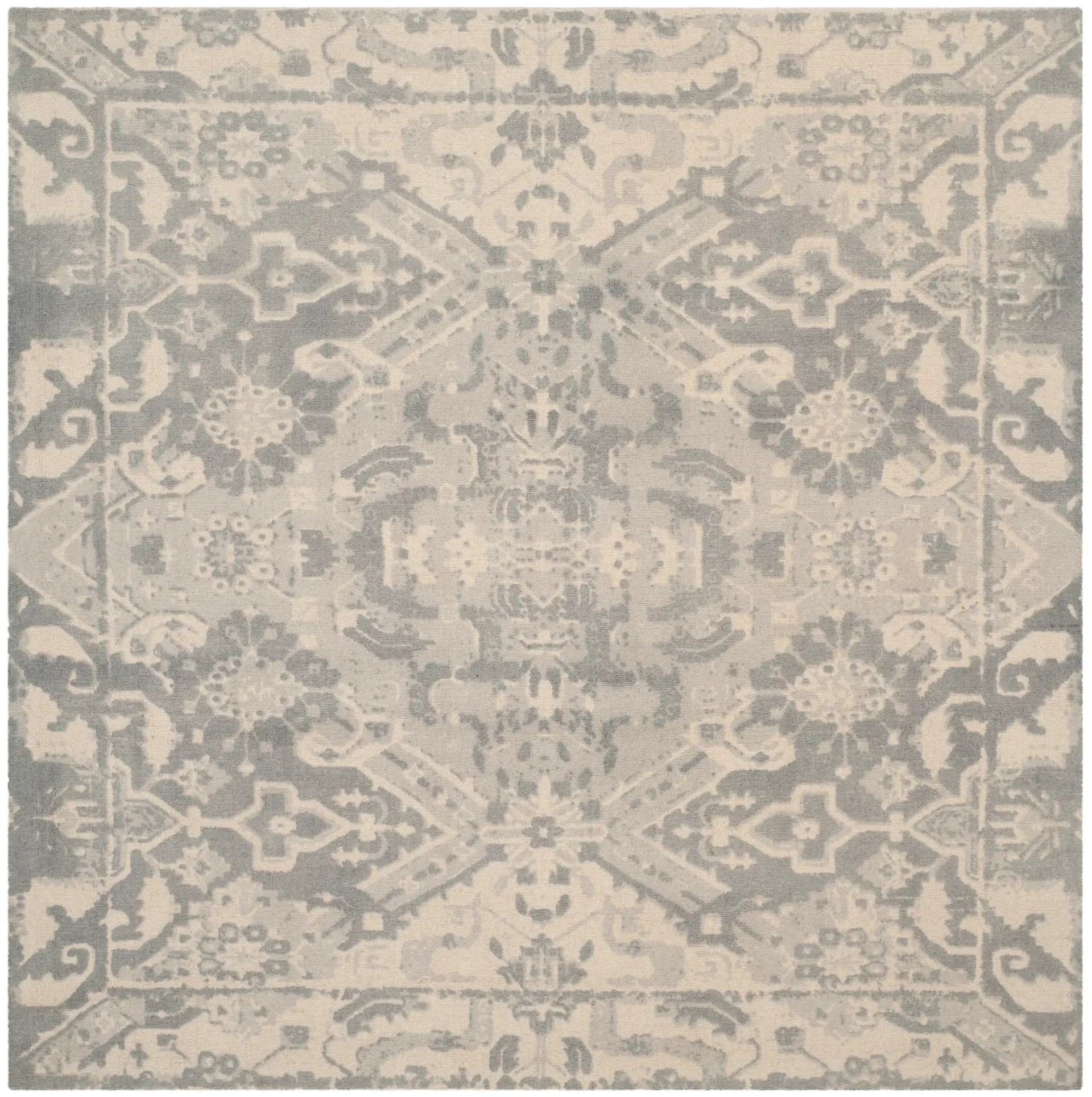 Restoration Vintage Distressed Hand-Tufted Wool Rug