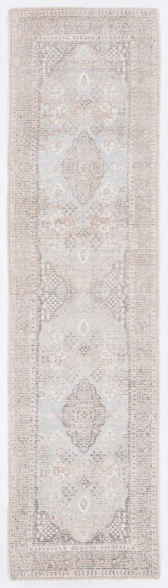 Restoration Vintage Distressed Medallion Hand-Loomed Rug