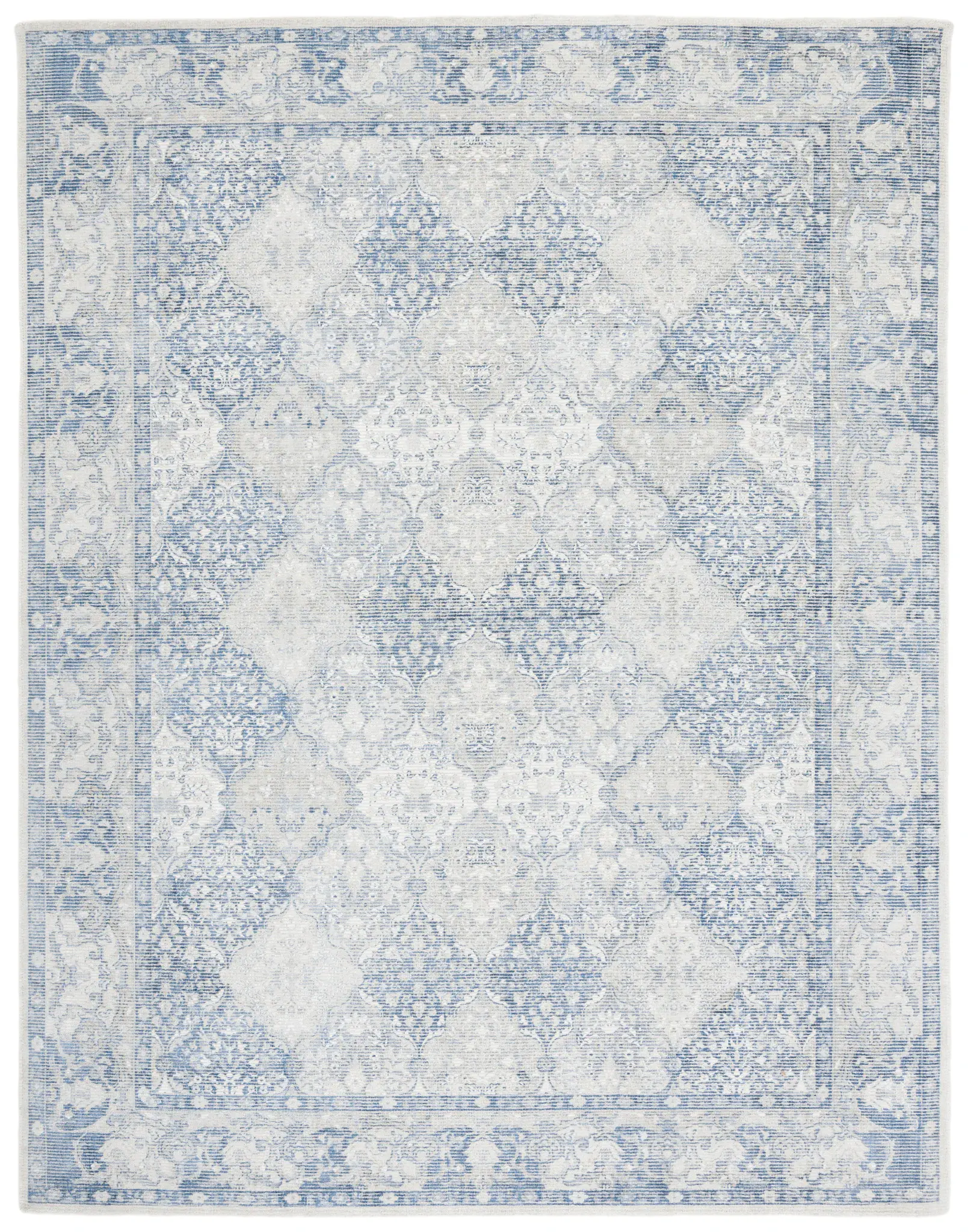 Restoration Vintage Distressed Tile Hand-Loomed Rug