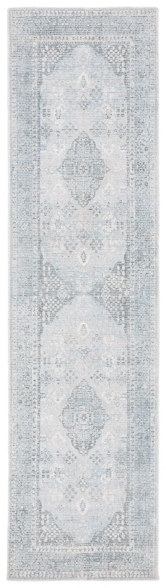 Restoration Vintage Faded Medallion Hand-Loomed Rug