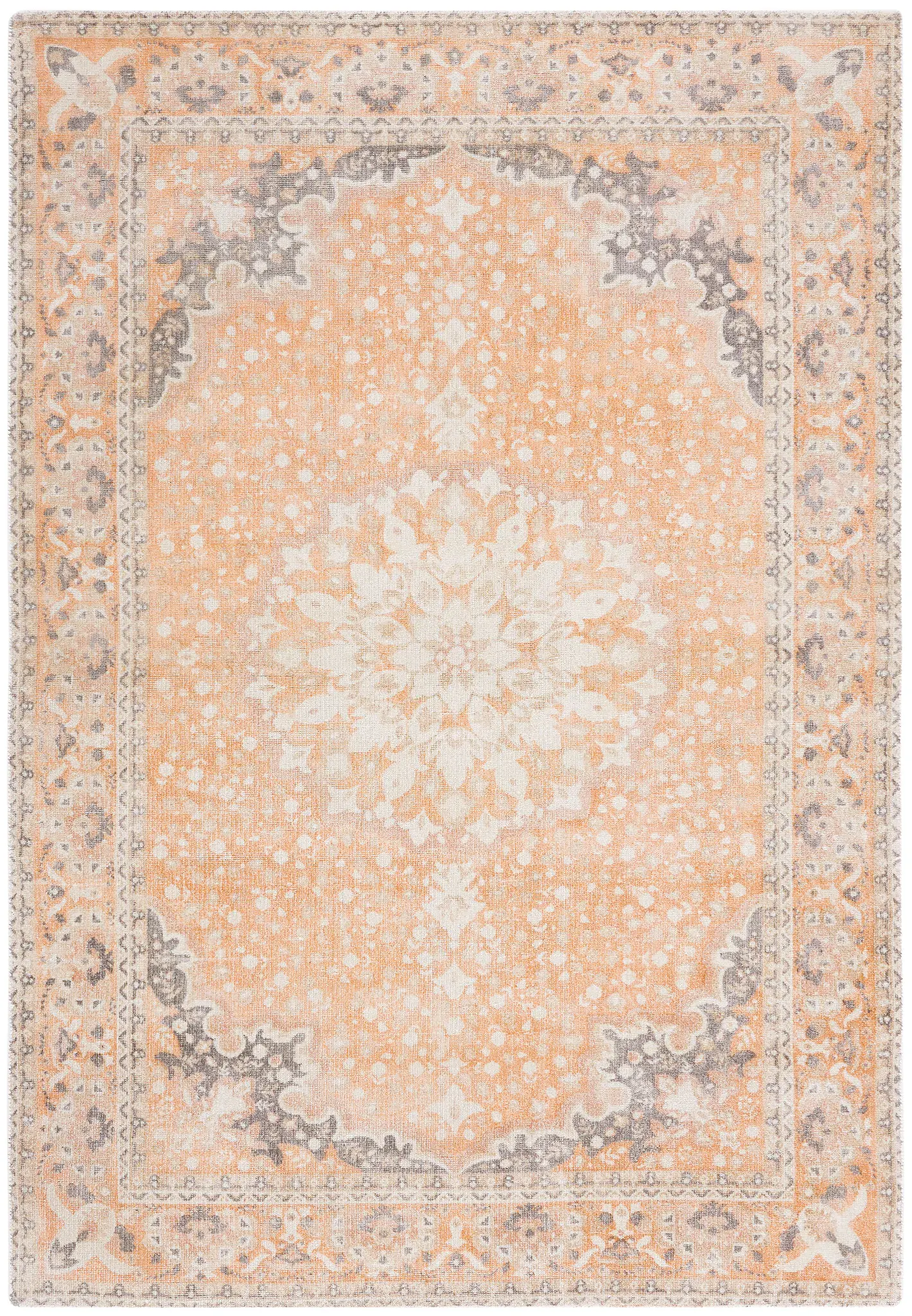 Restoration Vintage Medallion Hand-Loomed Viscose Rug
