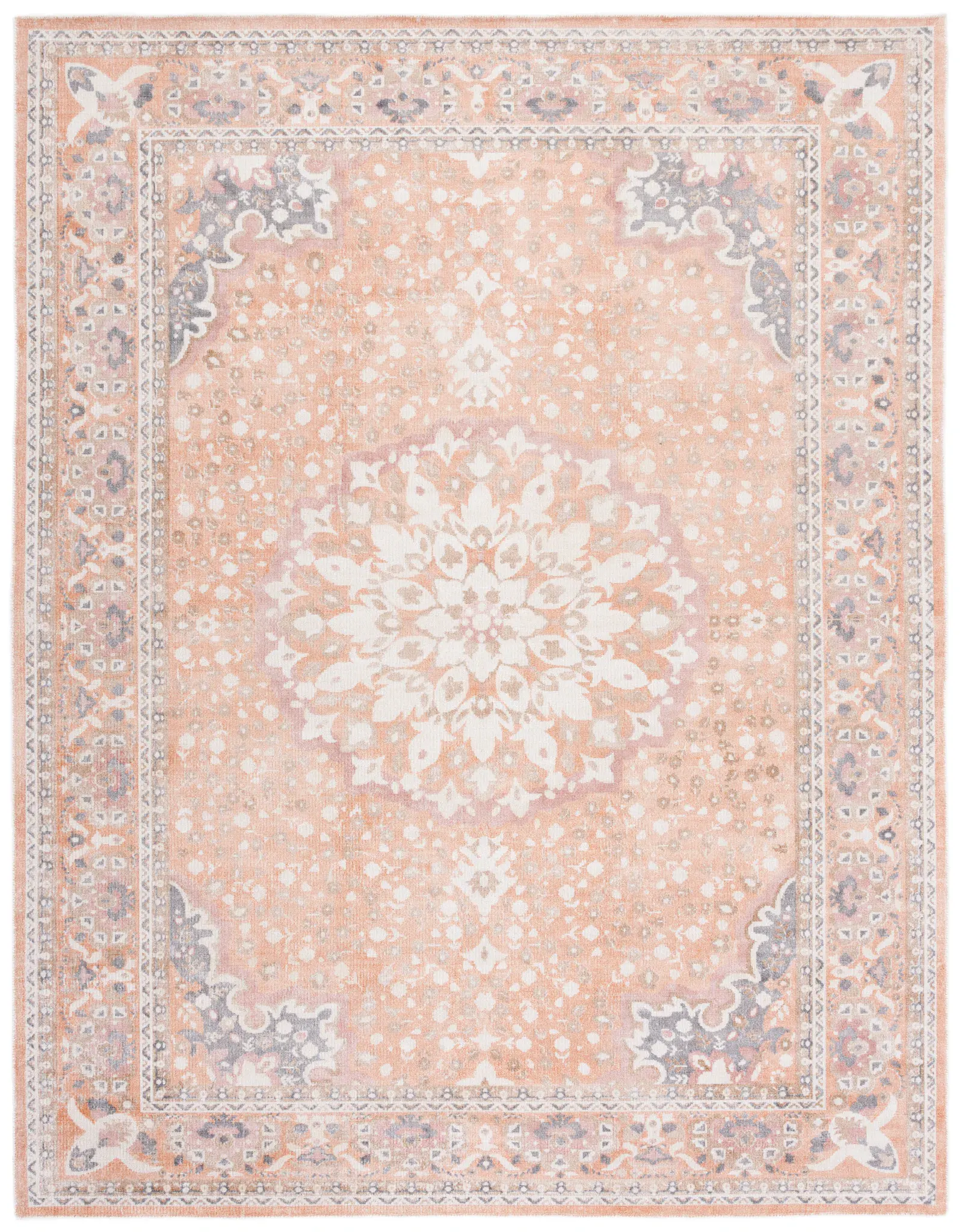Restoration Vintage Medallion Hand-Loomed Viscose Rug