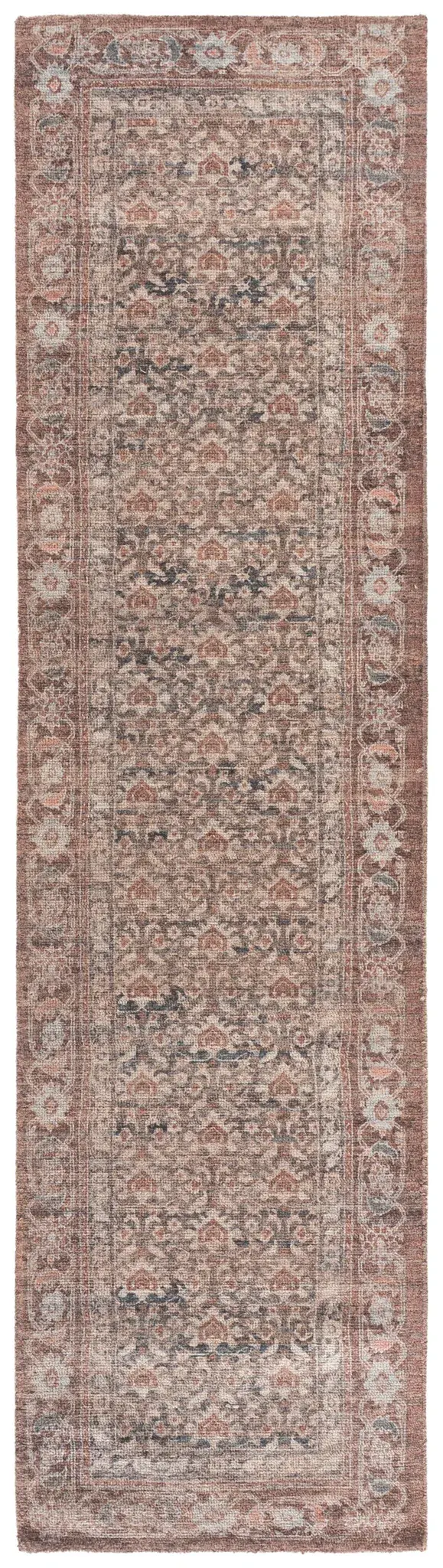 Restoration Vintage Persian Allover Hand-Tufted Rug