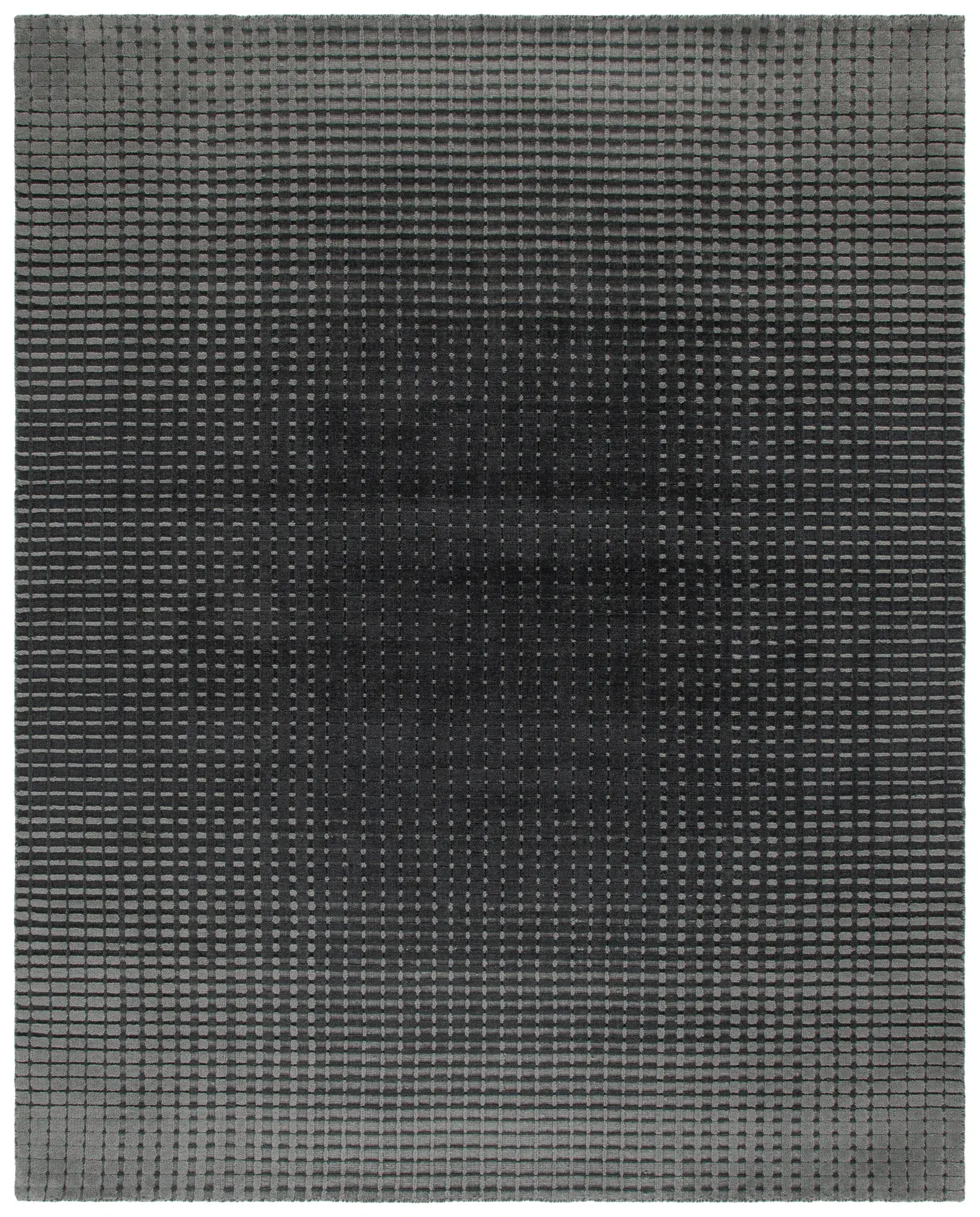 Ridgewood Textured Grid Loom-Knotted Wool Rug