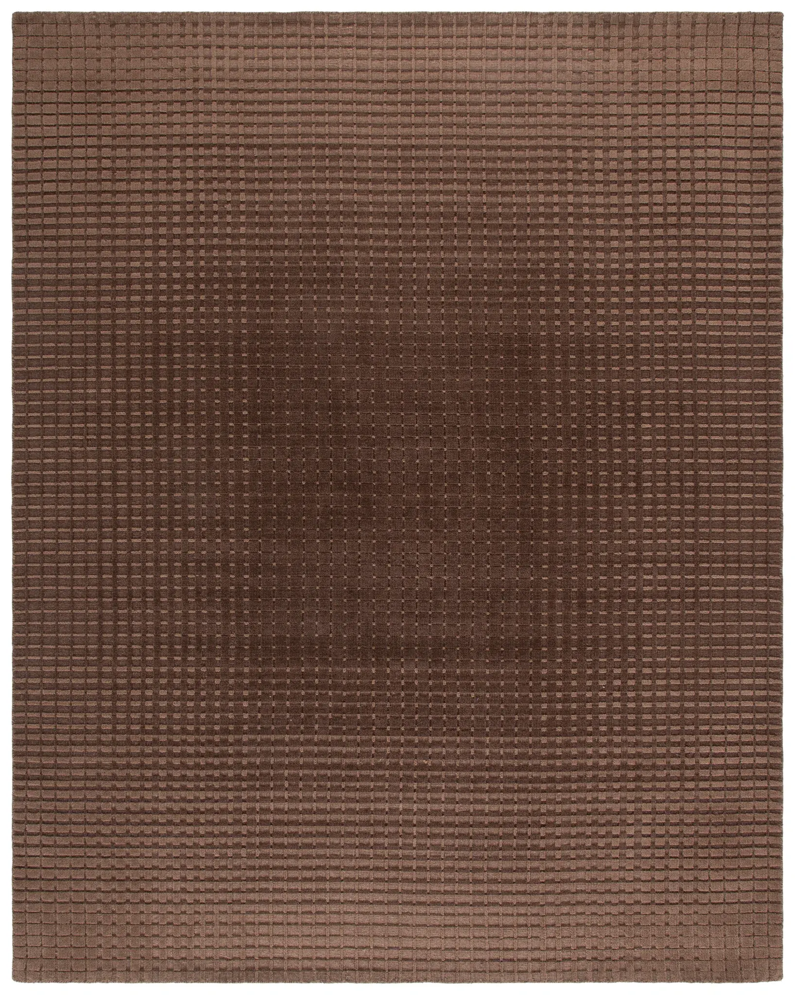 Ridgewood Textured Grid Loom-Knotted Wool Rug
