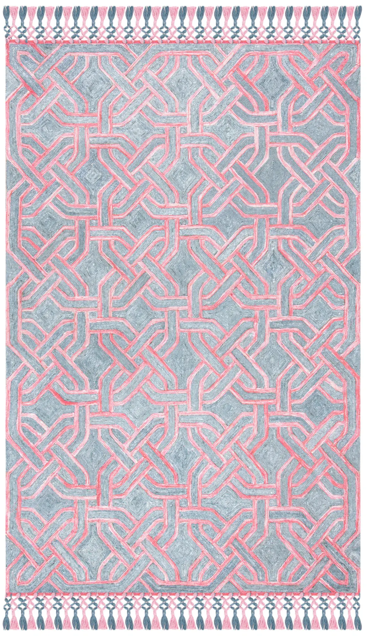 Sahara Interlocking Trellis Hand-Tufted Rug