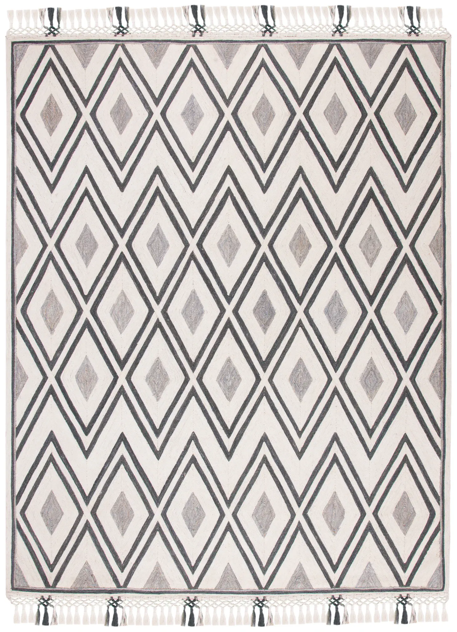 Sahara Diamond Hand-Tufted Jute Rug