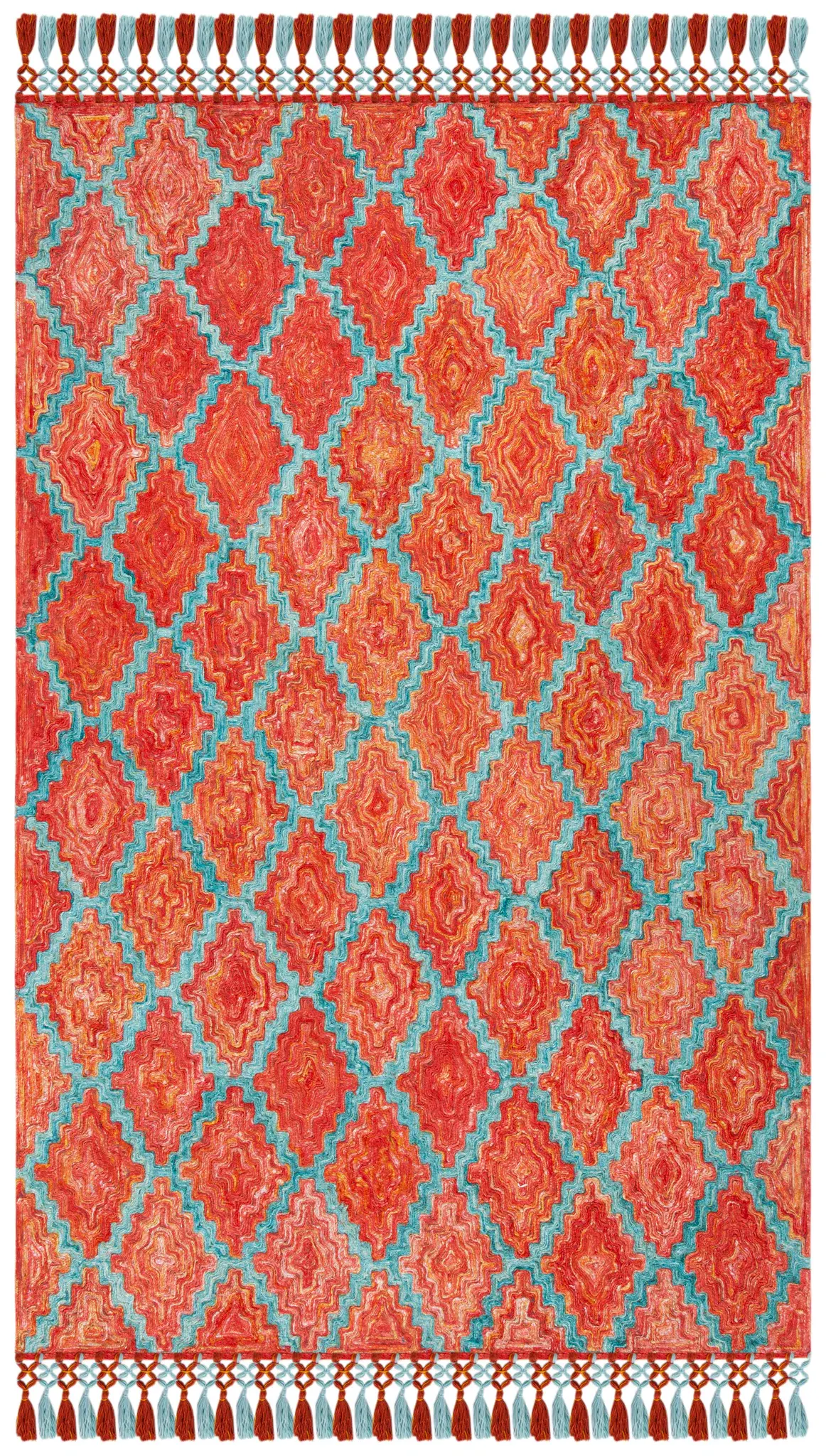 Sahara Stepped Diamond Hand-Tufted Rug