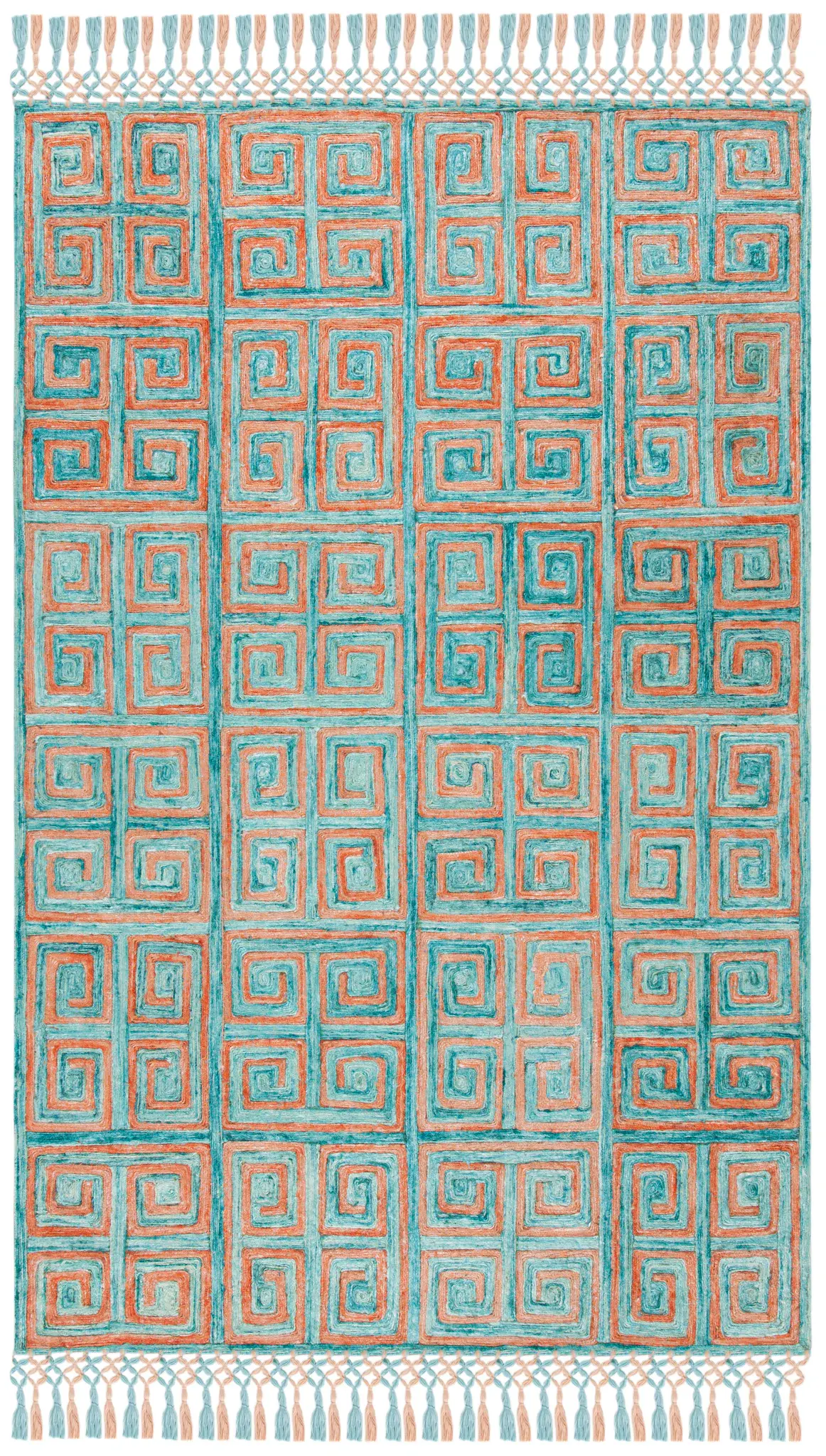 Sahara Greek Key Hand-Tufted Rug