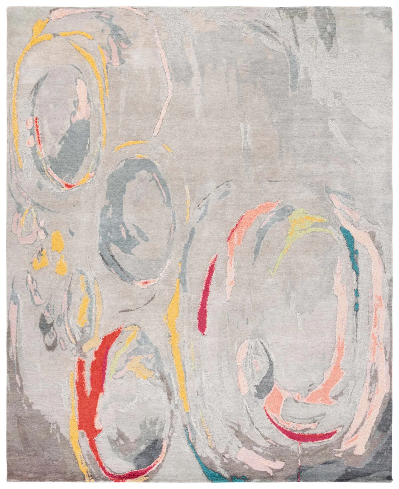 Saint Tropez Painterly Ovals Hand-Knotted Rug