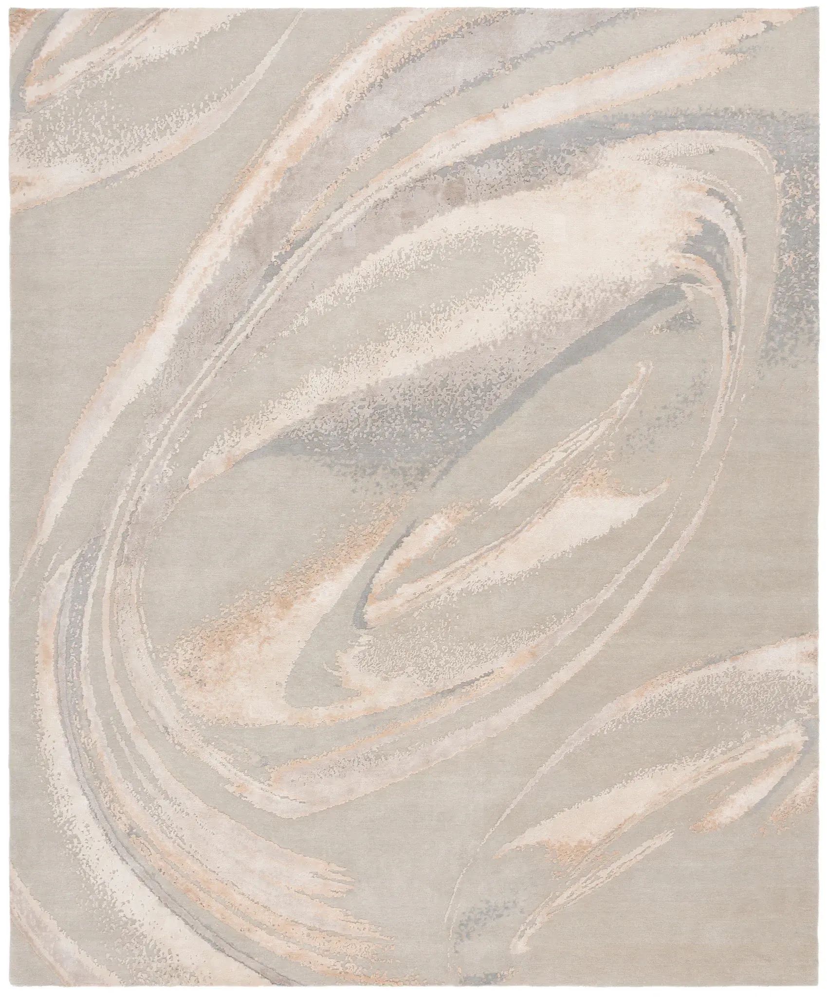 Saint Tropez Marbled Swirls Hand-Knotted Rug