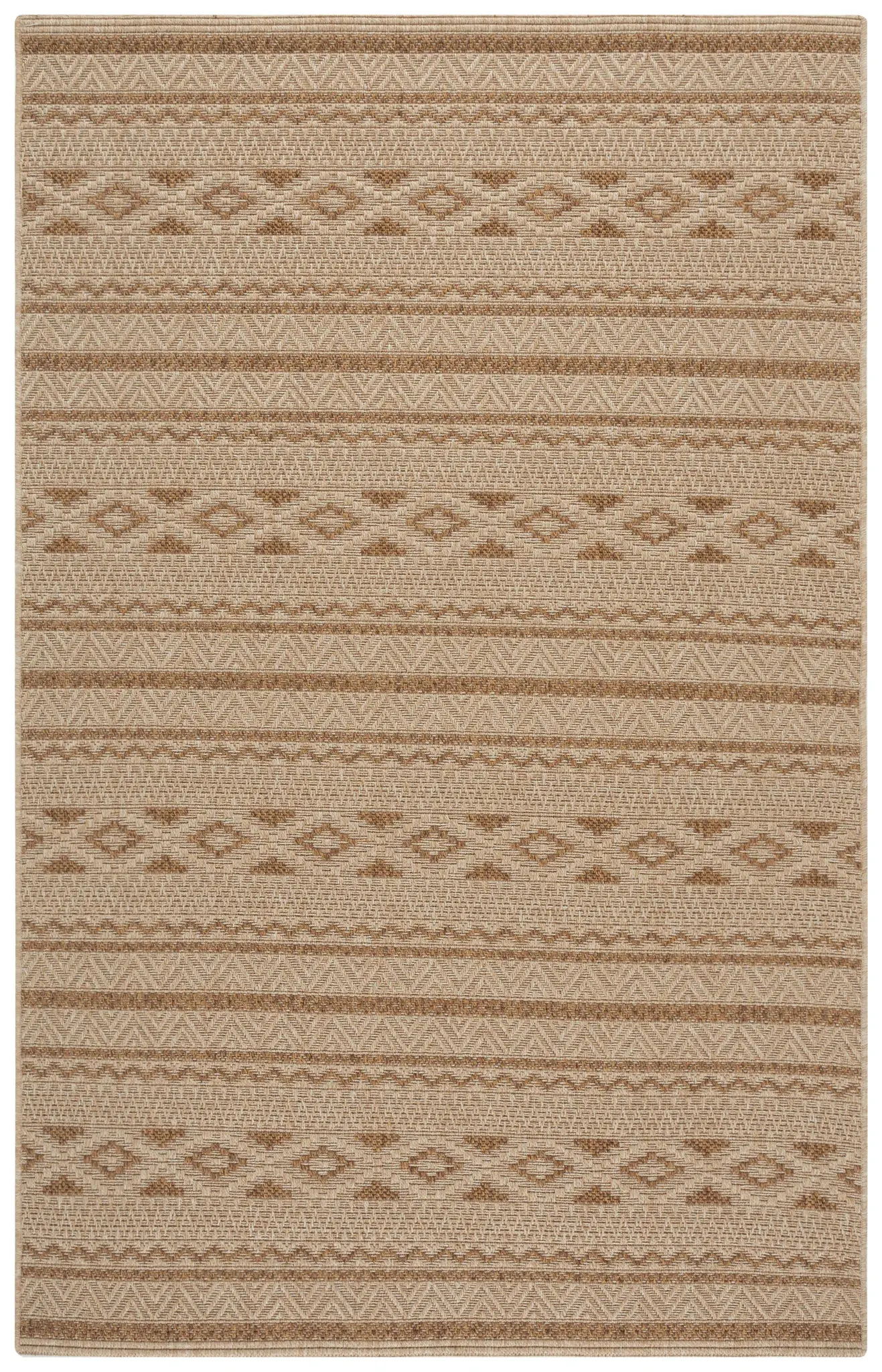 Sisal All-Weather Tribal Stripe Outdoor Rug