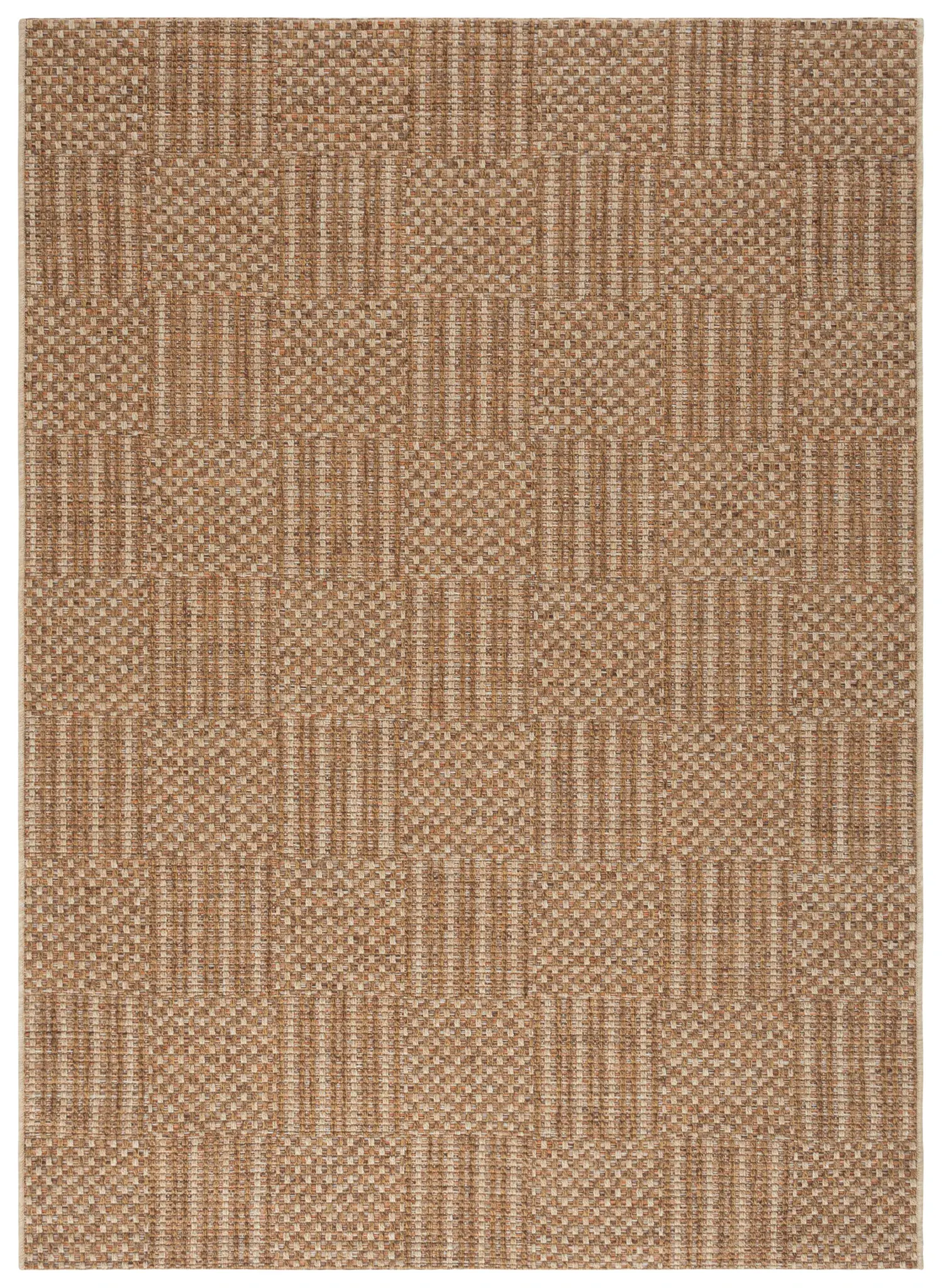 Sisal All-Weather Checkerboard Outdoor Rug