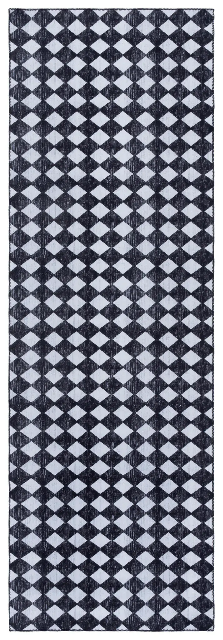 Santa Clara Diamond Check Washable Rug