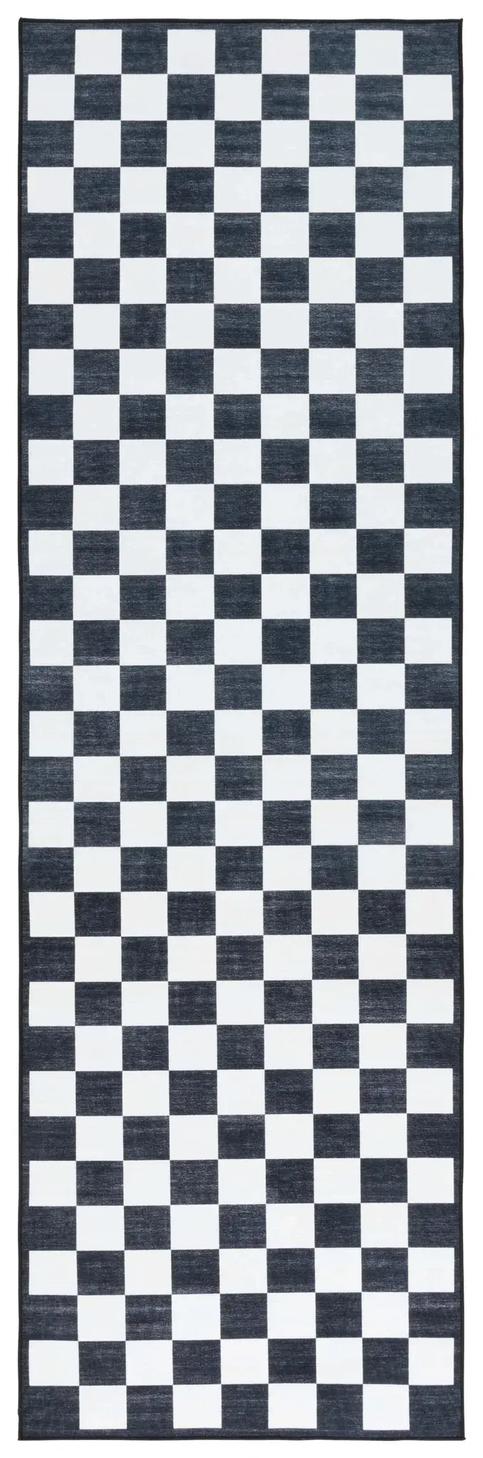 Santa Clara Checkerboard Washable Rug