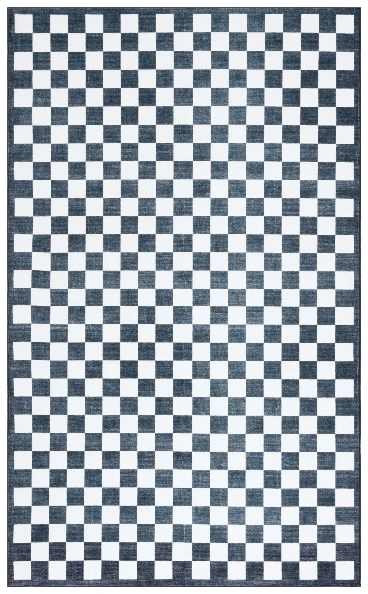 Santa Clara Checkerboard Washable Rug