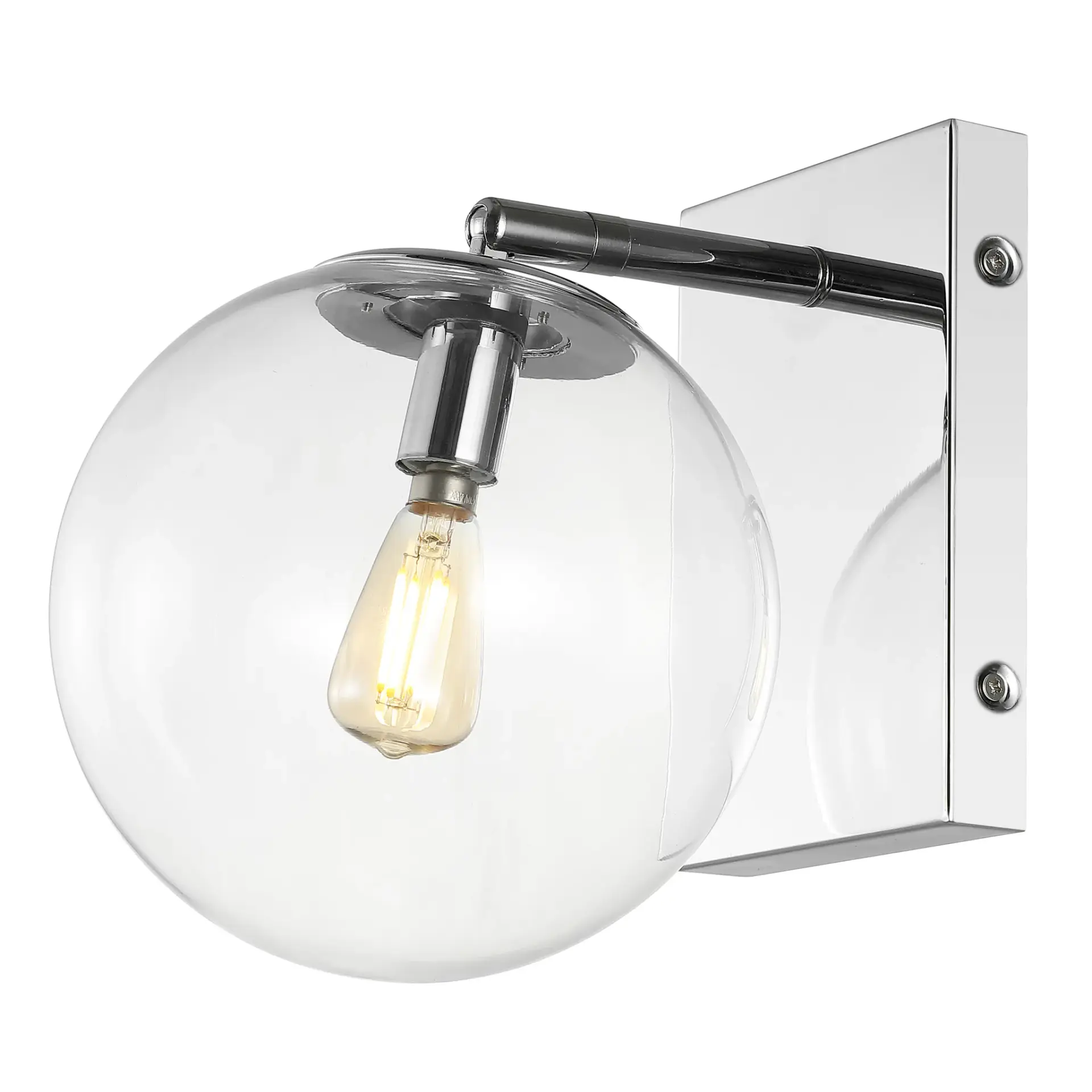 Seoul, 8.5 Inch, Black, Iron Wall Sconce Set Of 2