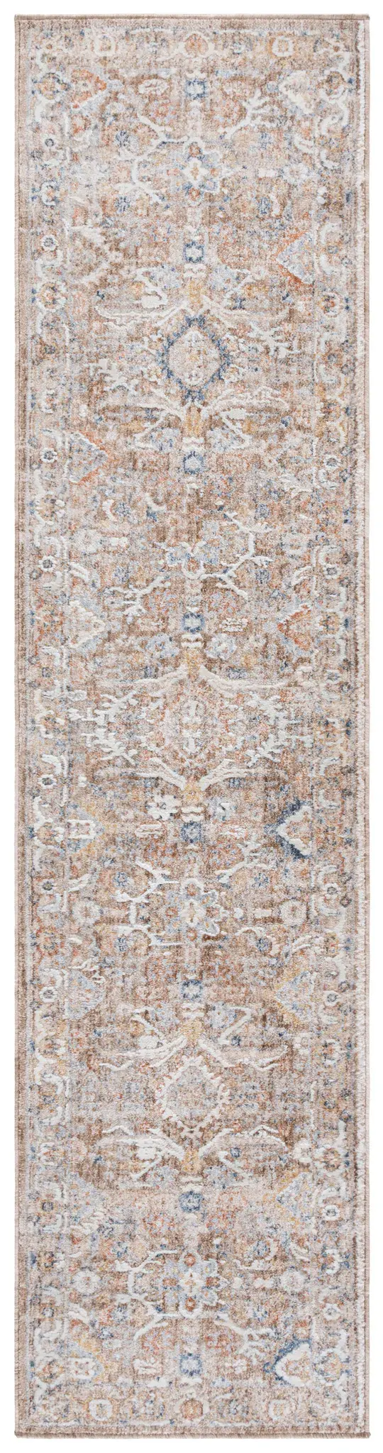 Scarlett Distressed Diamond Border Rug