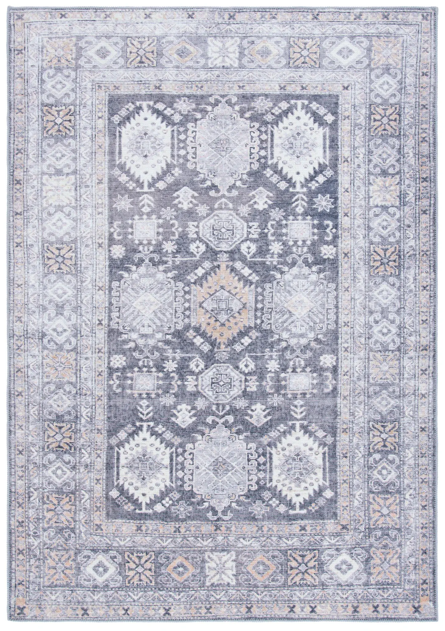Serapi Tribal Lattice Washable Rug